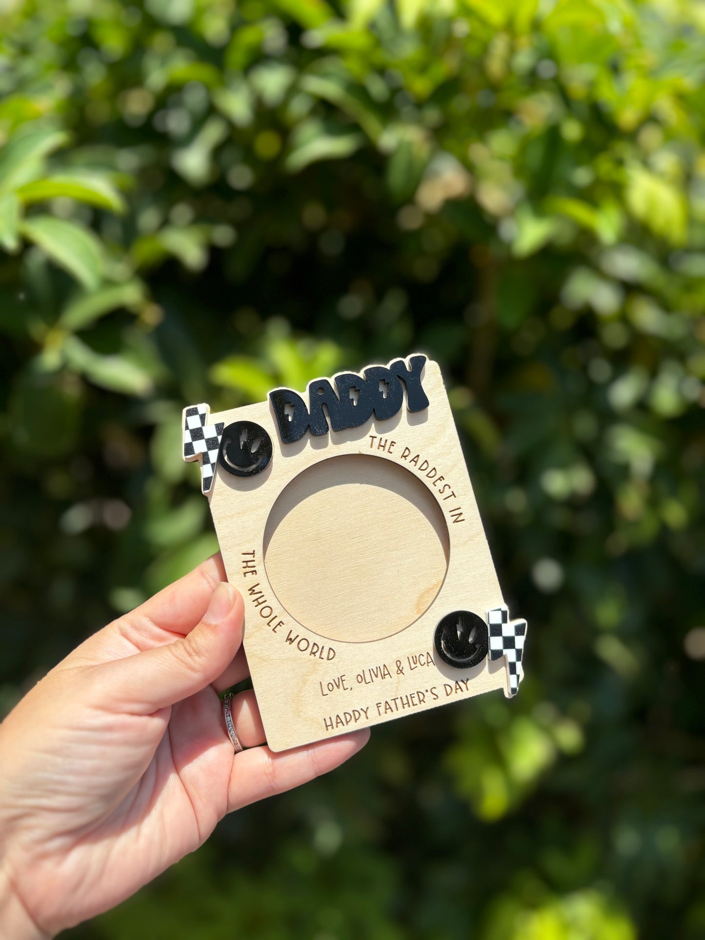 The raddest checkered Father’s Day Gift Frame Magnet | Custom Picture Frame | Sentimental Gift | Gift For dad | Happy Father’s Day | Picture Frame