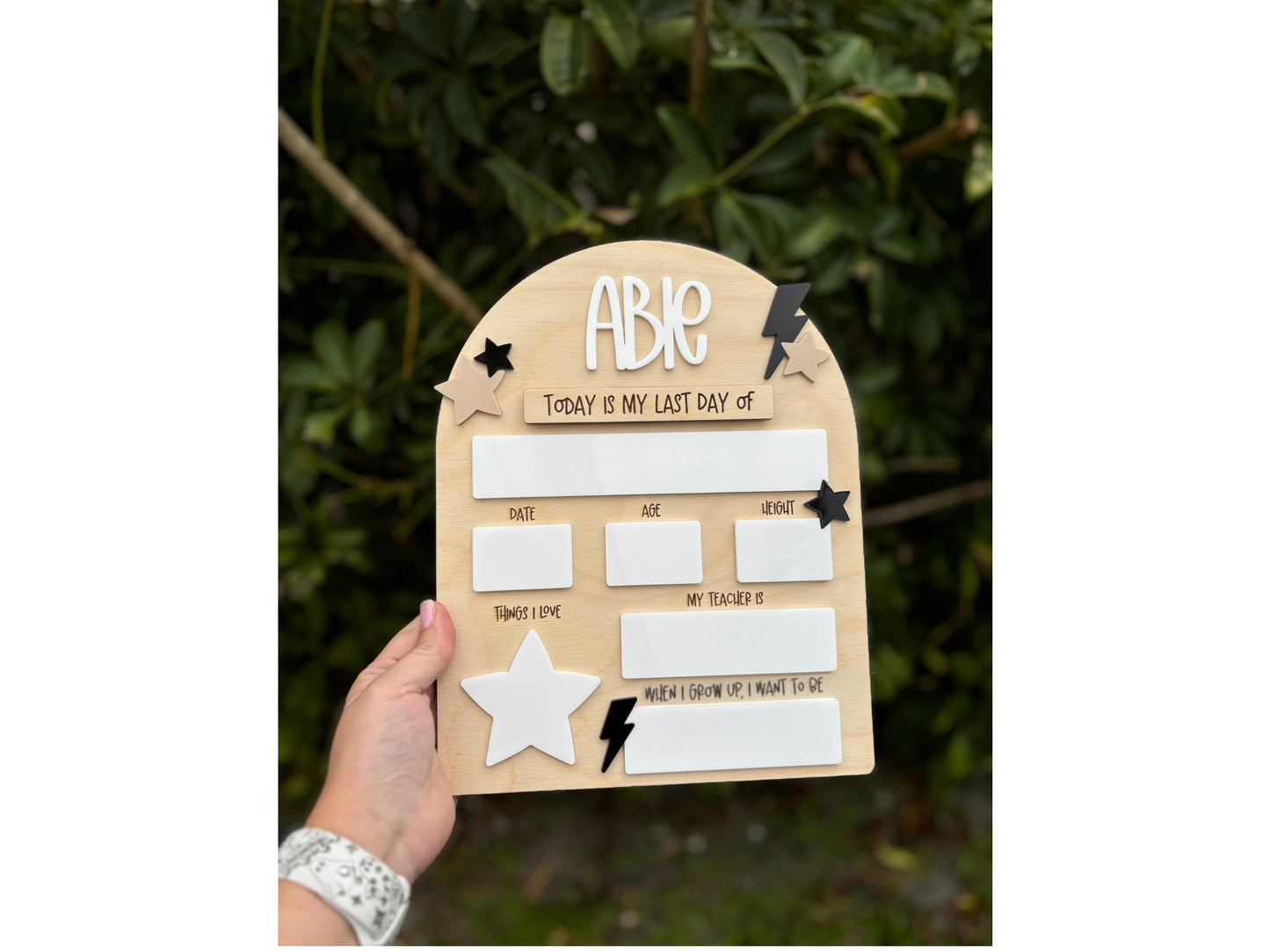 Retro stars and lighting First Day Of School Sign | Back To School Sign | Back To School Photo Prop| First Day Of School Photo Prop| Last Day Of School| lighting sign