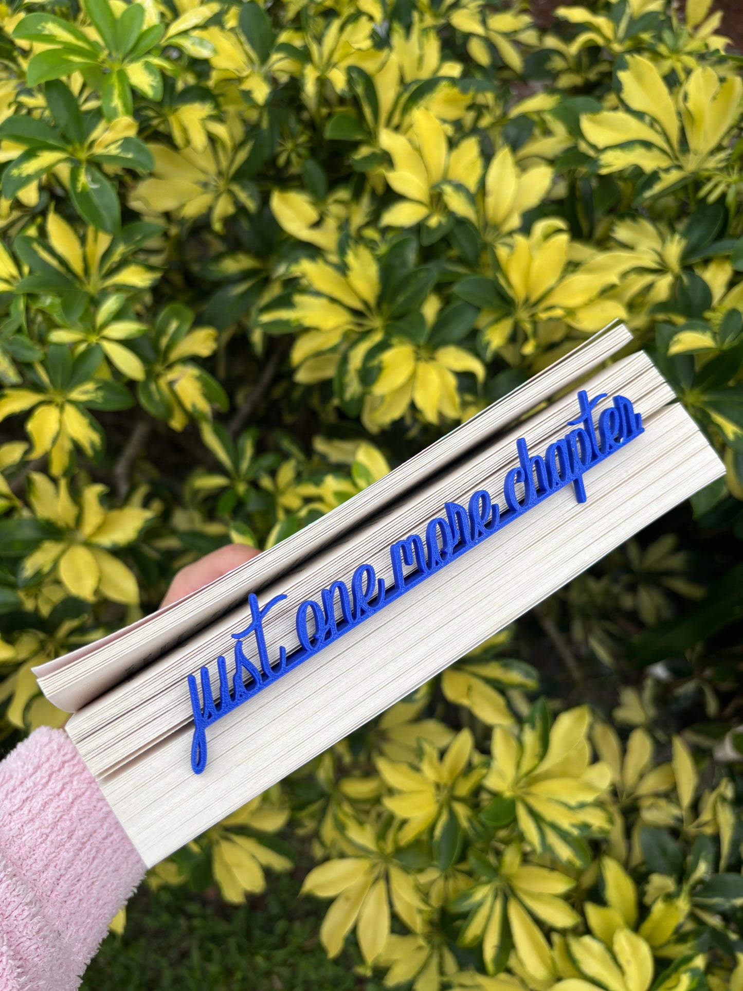Just One More Chapter 3D bookmark