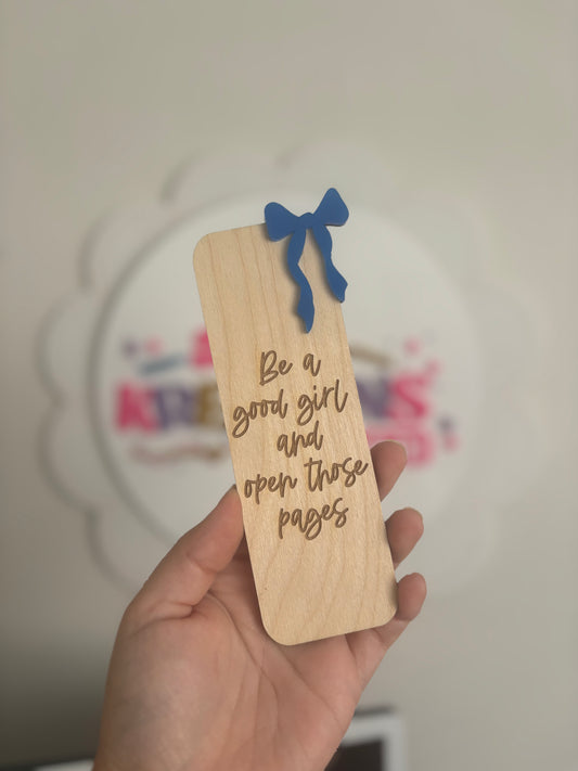 Good girl bookmark