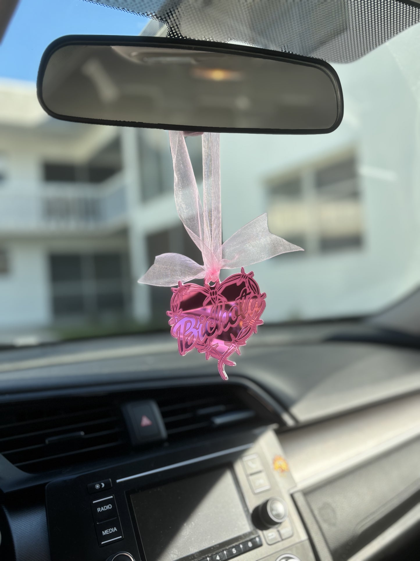 Barbwire car charm