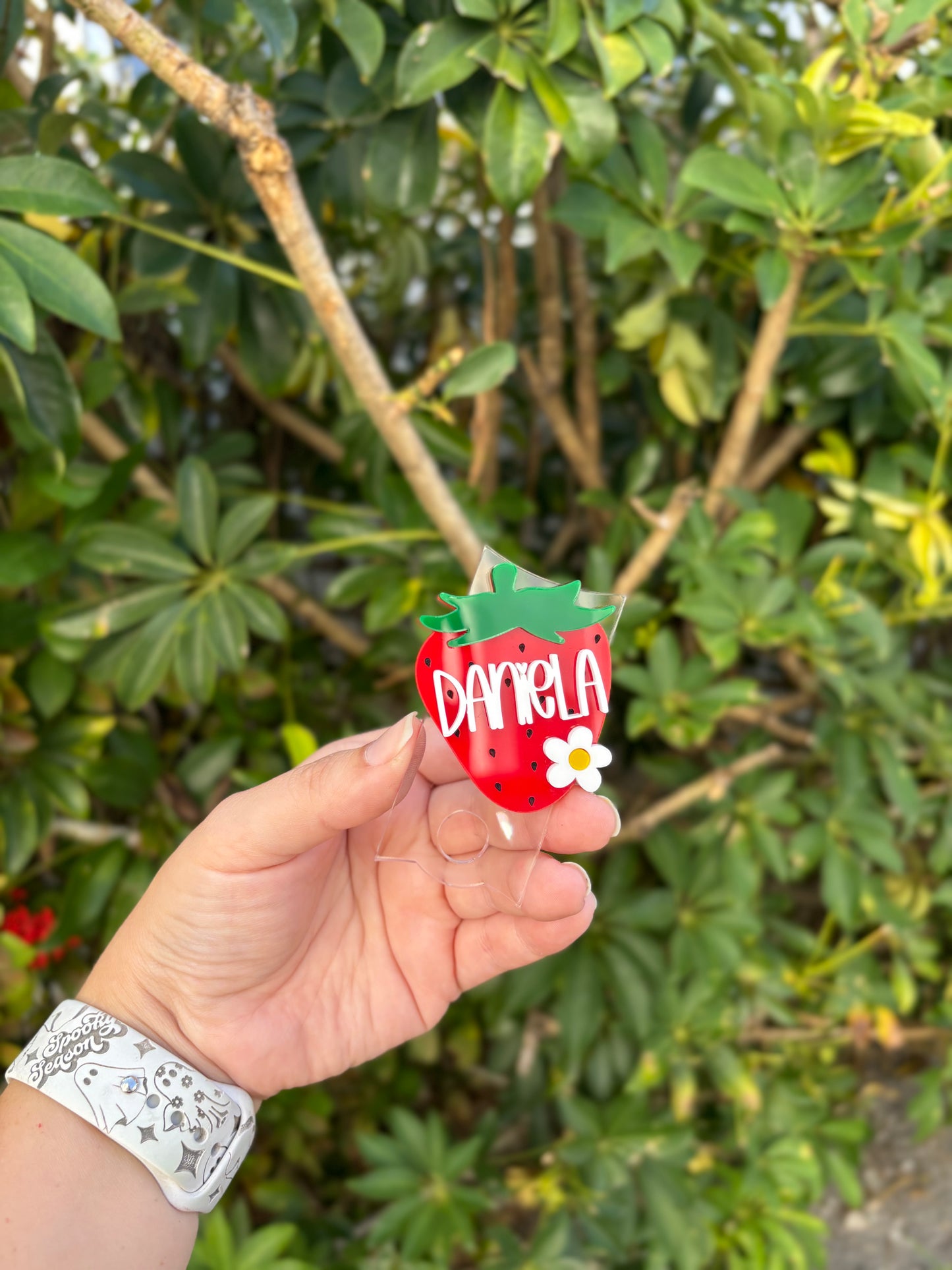 Strawberry tumbler topper