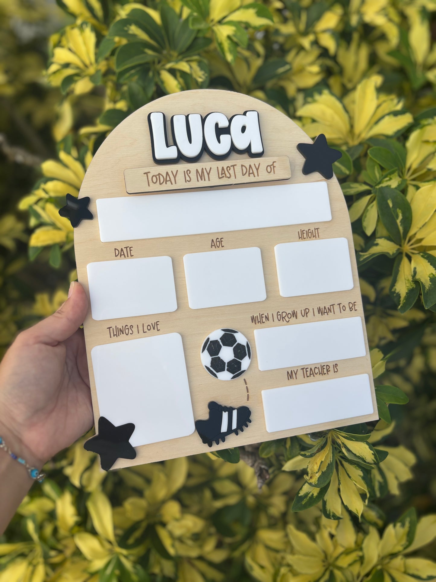 Soccer Back to School Photo Prop