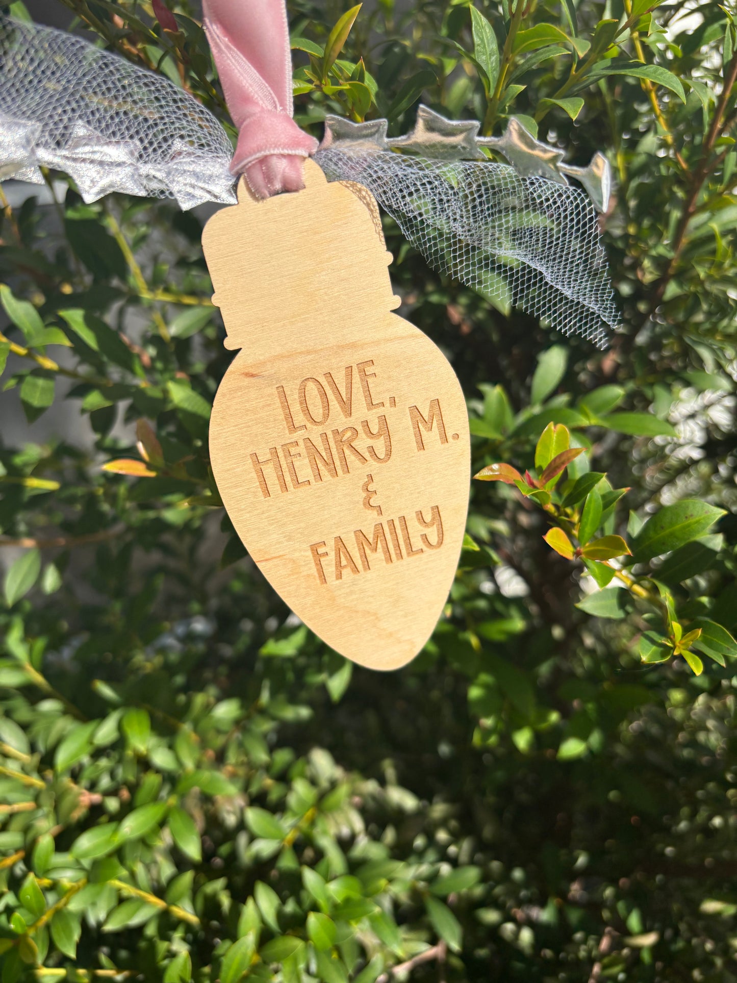Teacher Pencil bulb ornament