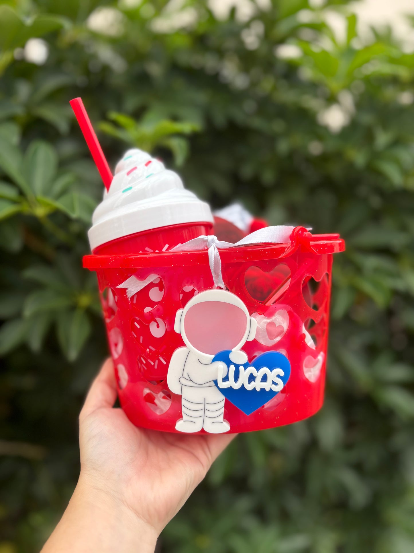 Astronaut Valentine Tag