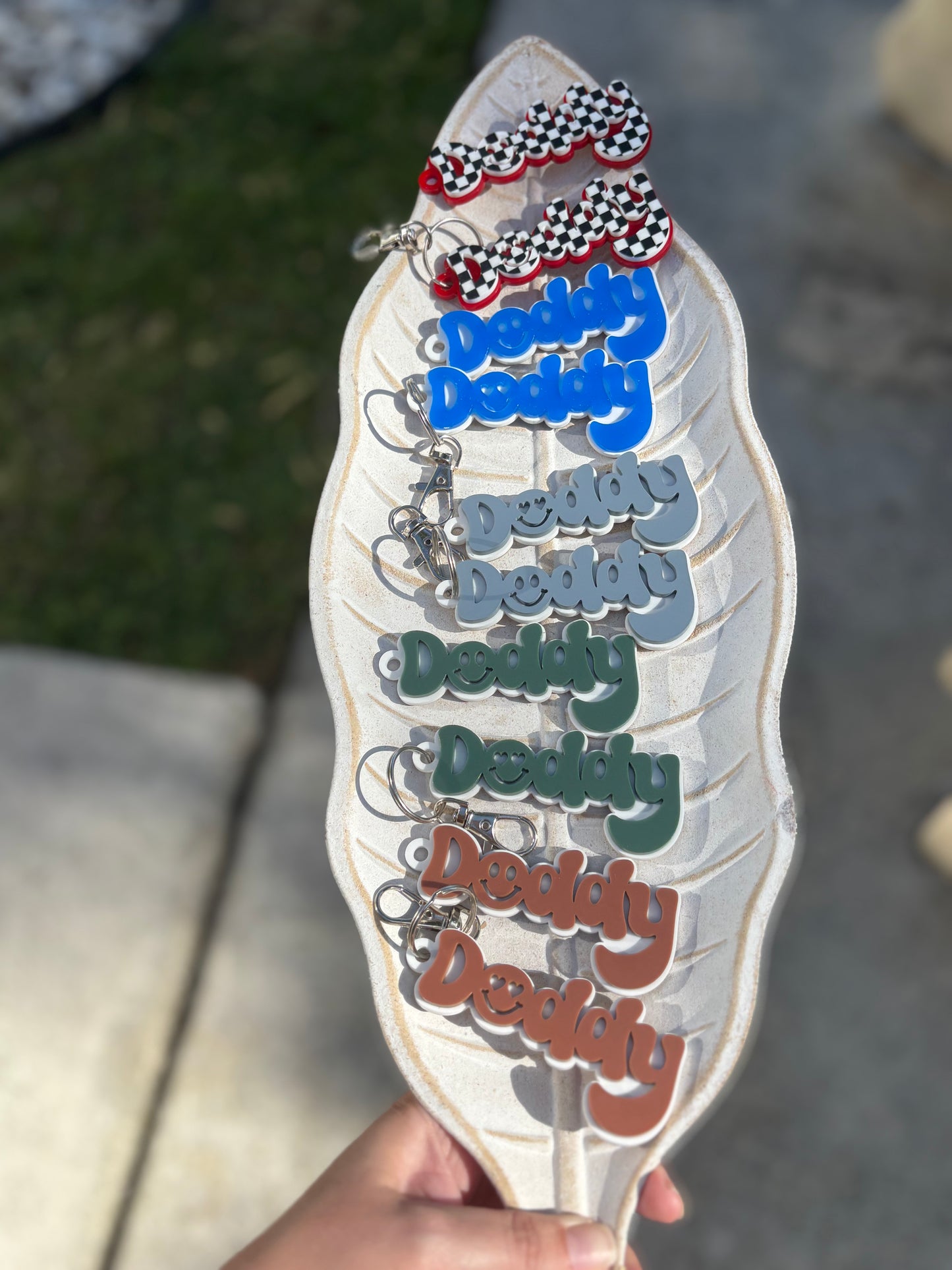 Retro Daddy Keychain