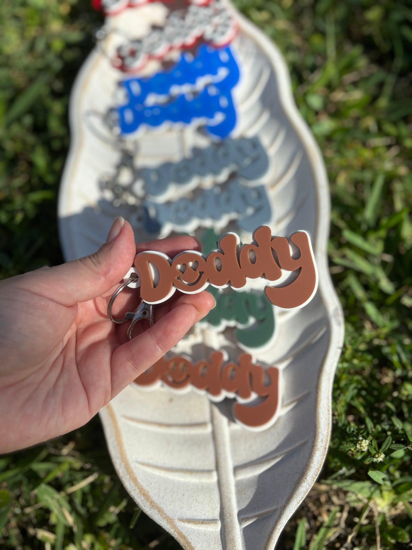 Retro Daddy Keychain