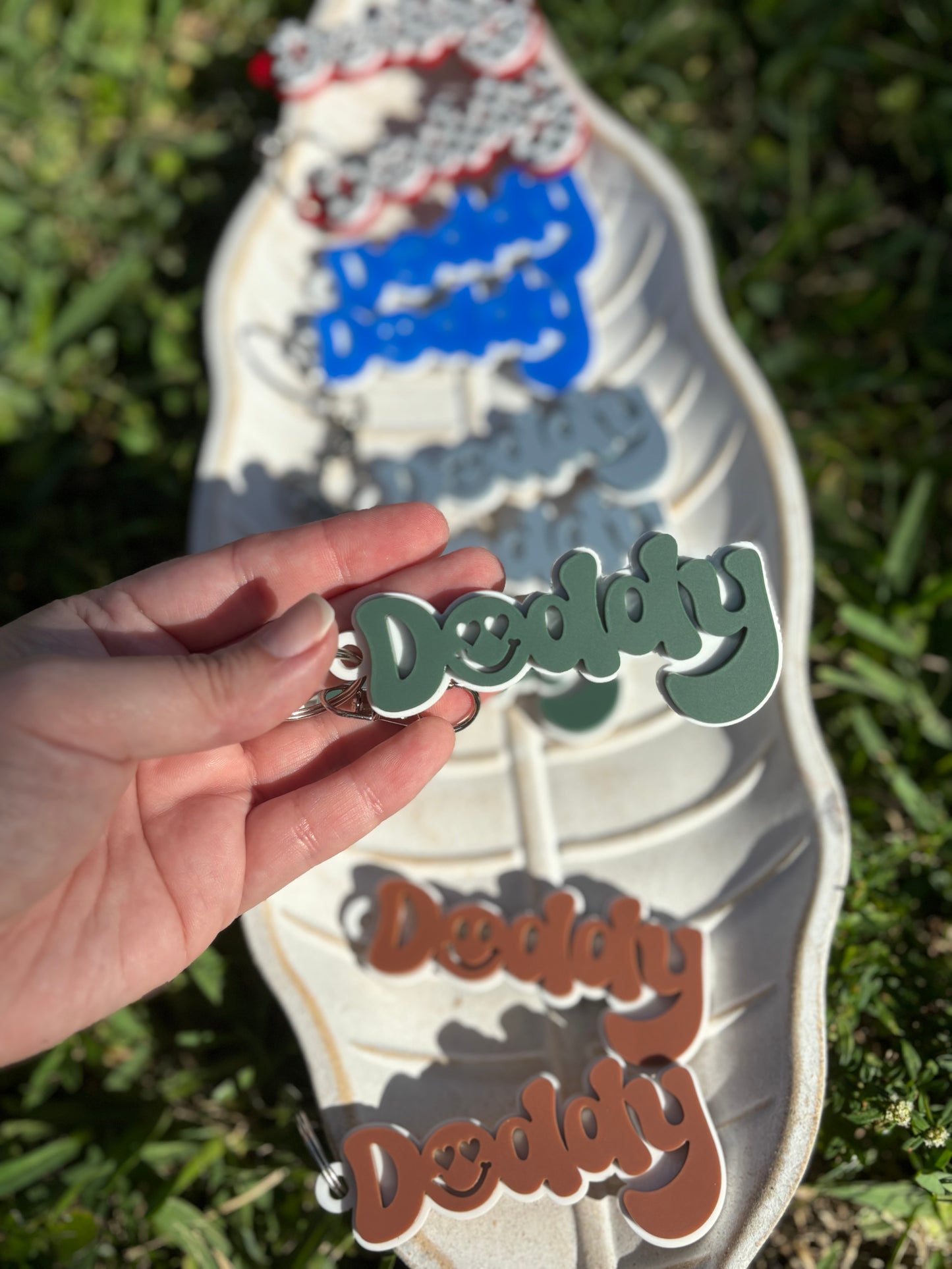 Retro Daddy Keychain