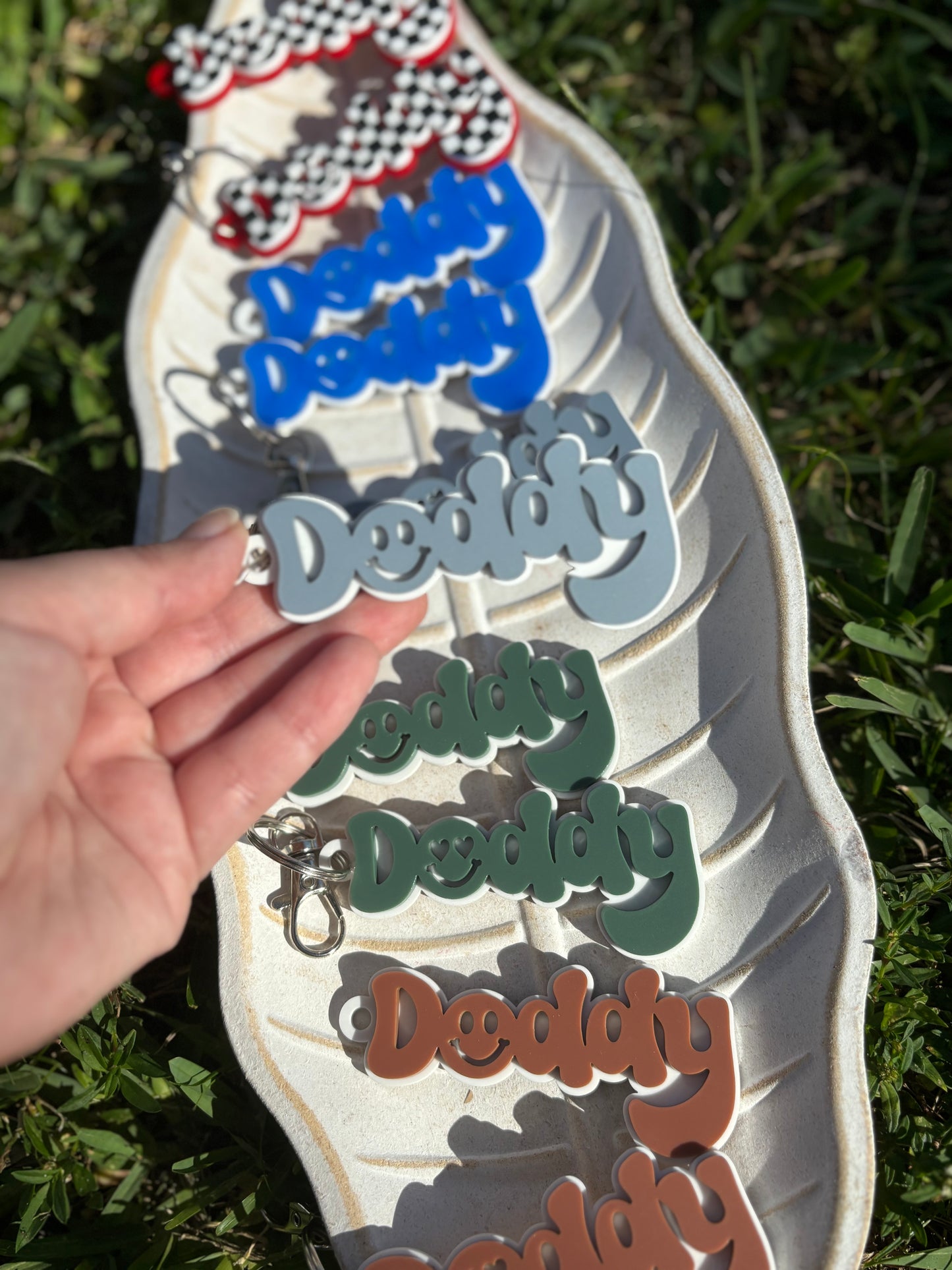 Retro Daddy Keychain