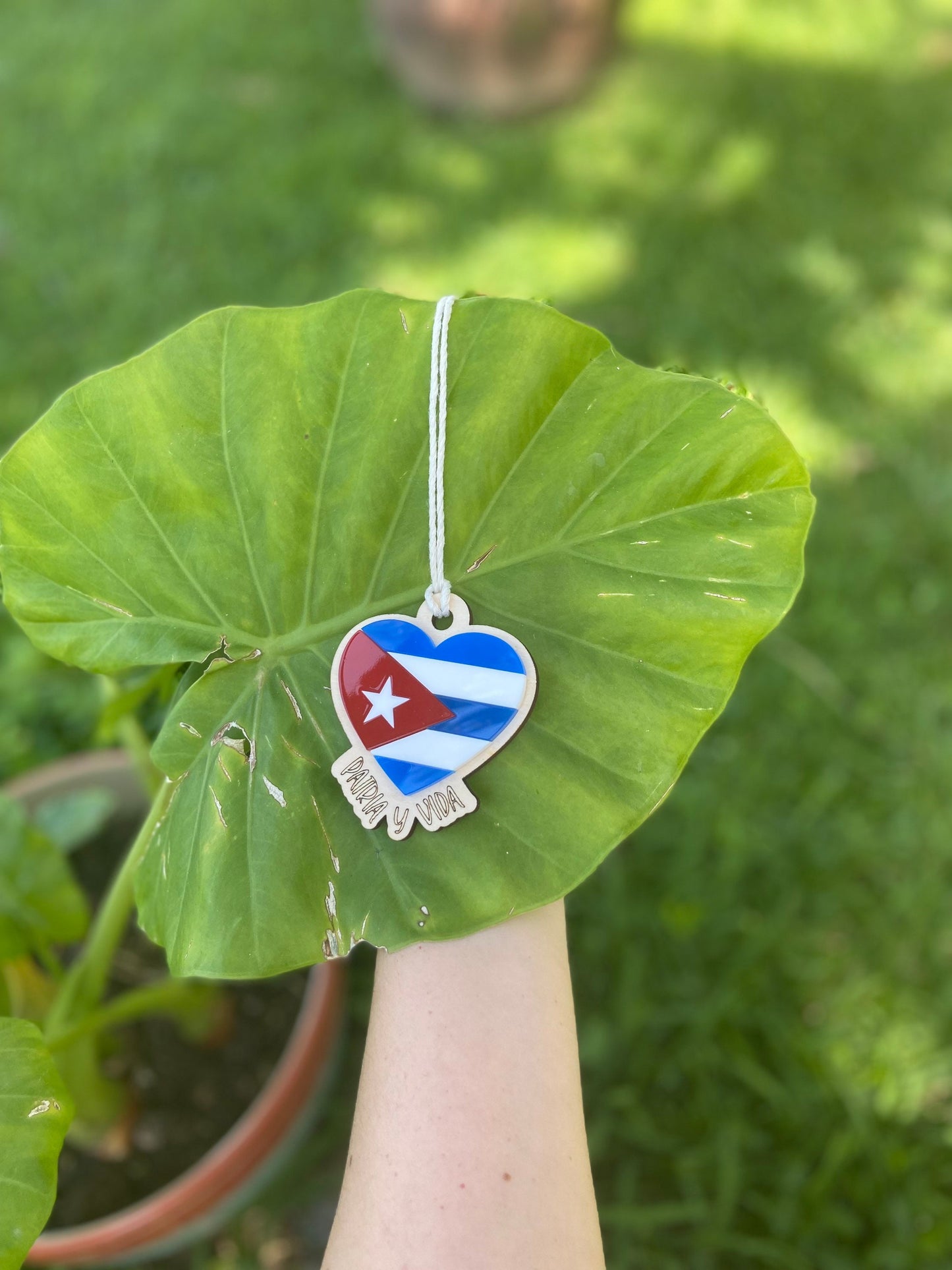 Patria y Vida Car charm| Cuban rear view mirror accessory | Car Charm | Car accessories