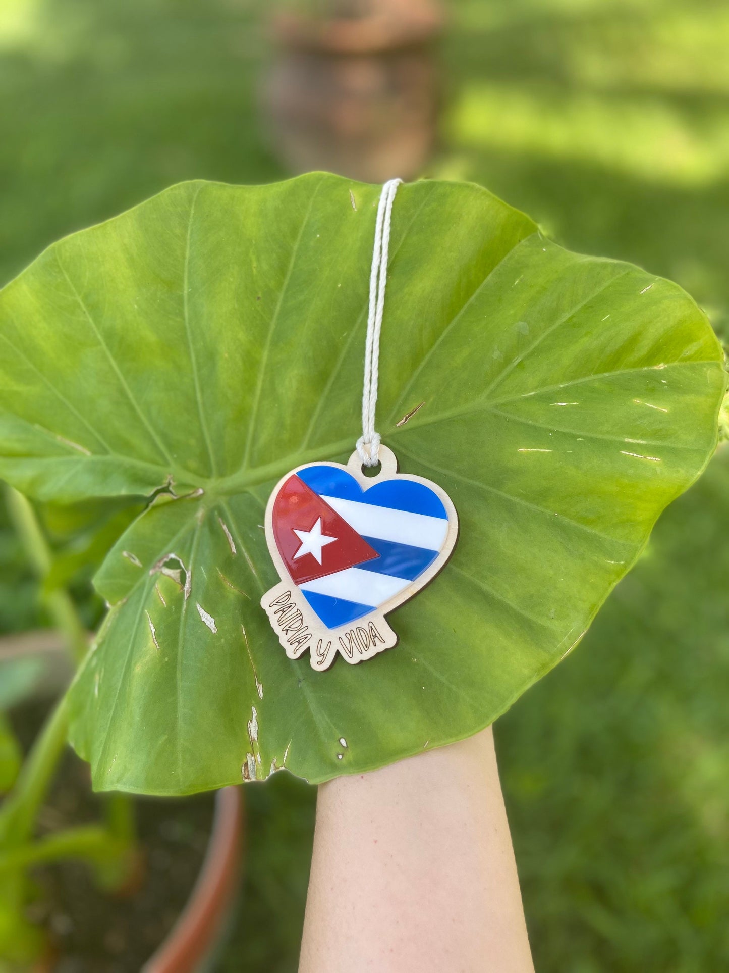Patria y Vida Car charm| Cuban rear view mirror accessory | Car Charm | Car accessories