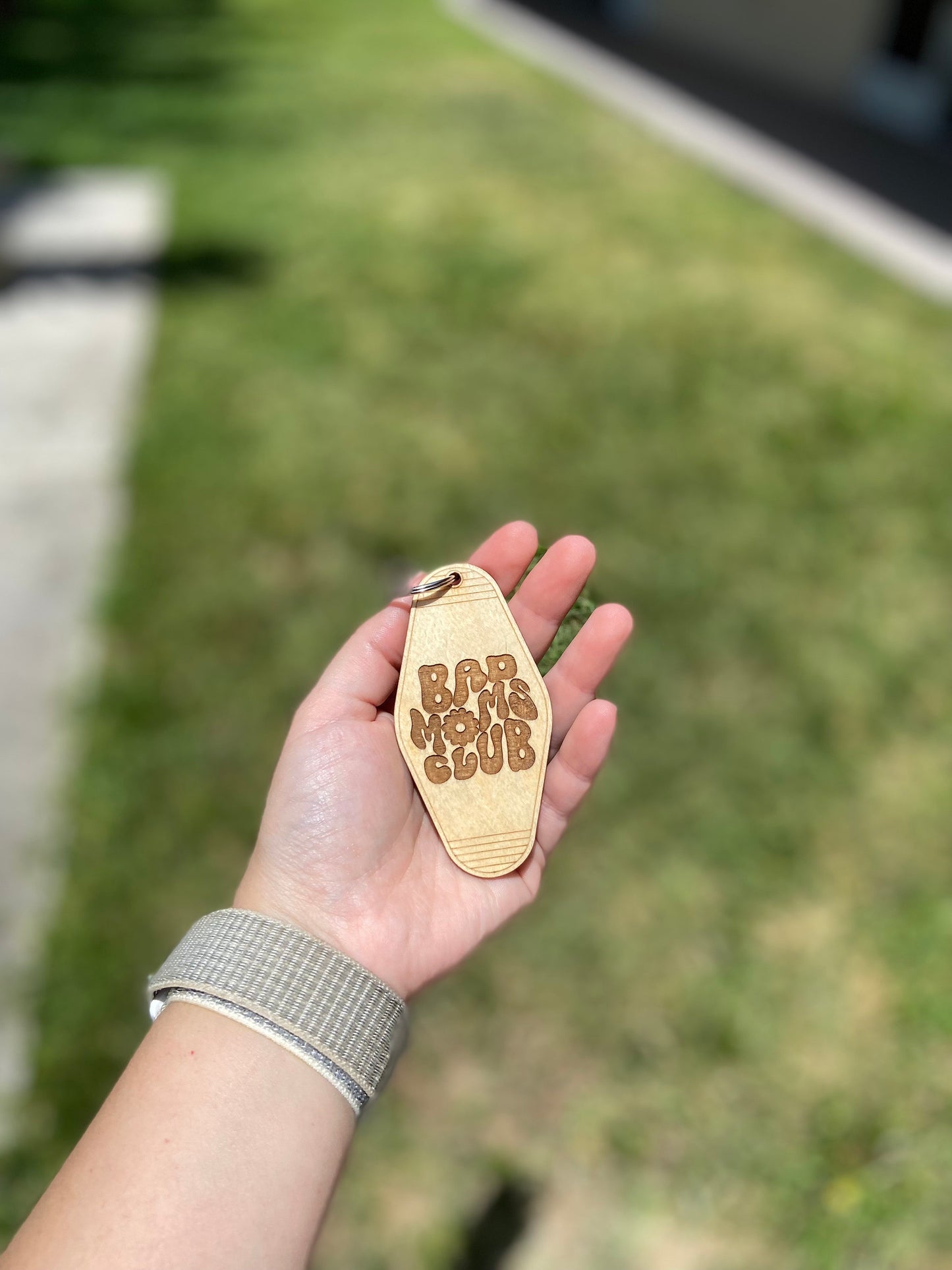 Bad moms club, bad mom keychain, bad mom club keychain, mama keychain, Motel keychain, Retro Motel Keychain