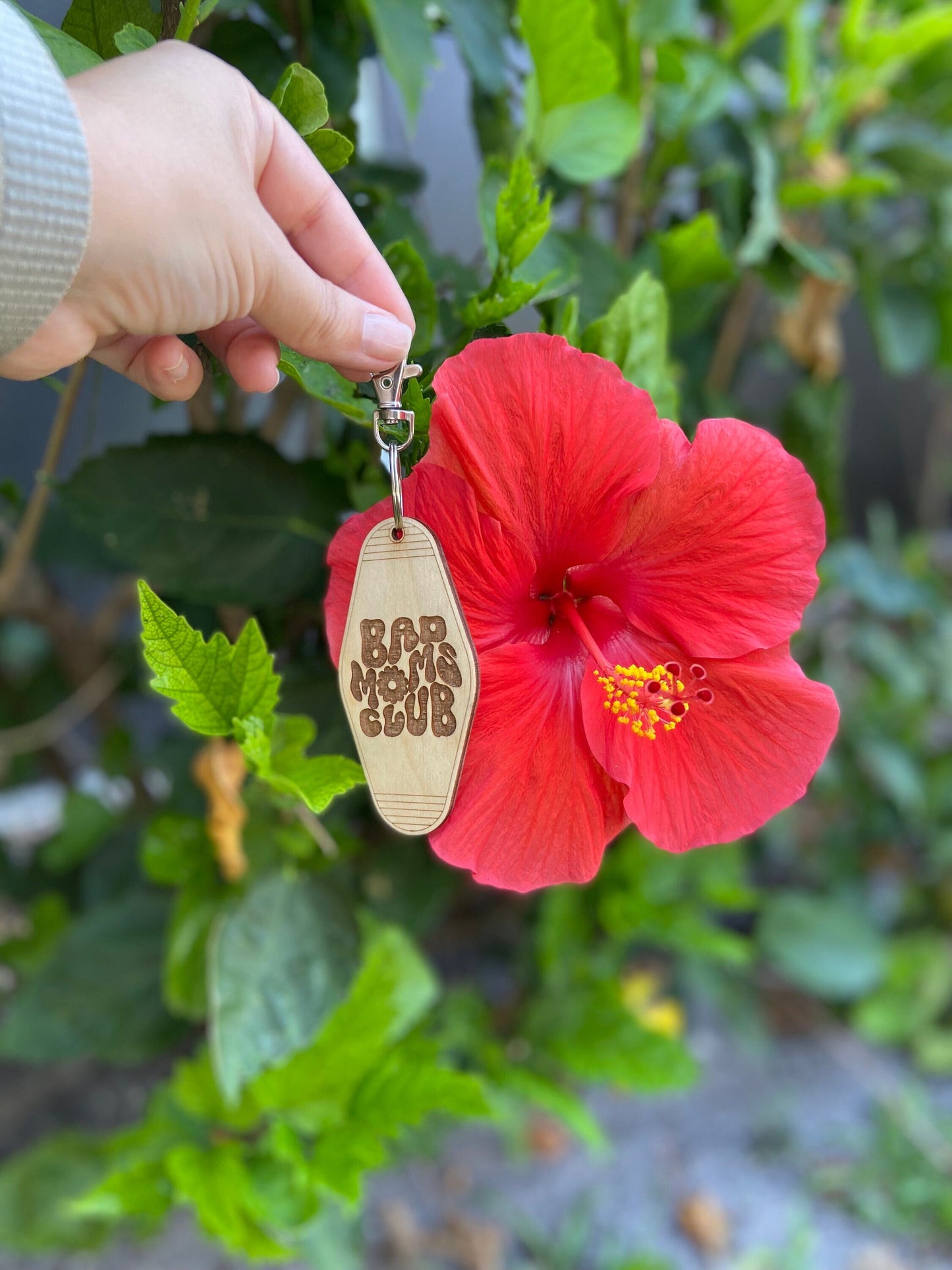 Bad moms club, bad mom keychain, bad mom club keychain, mama keychain, Motel keychain, Retro Motel Keychain