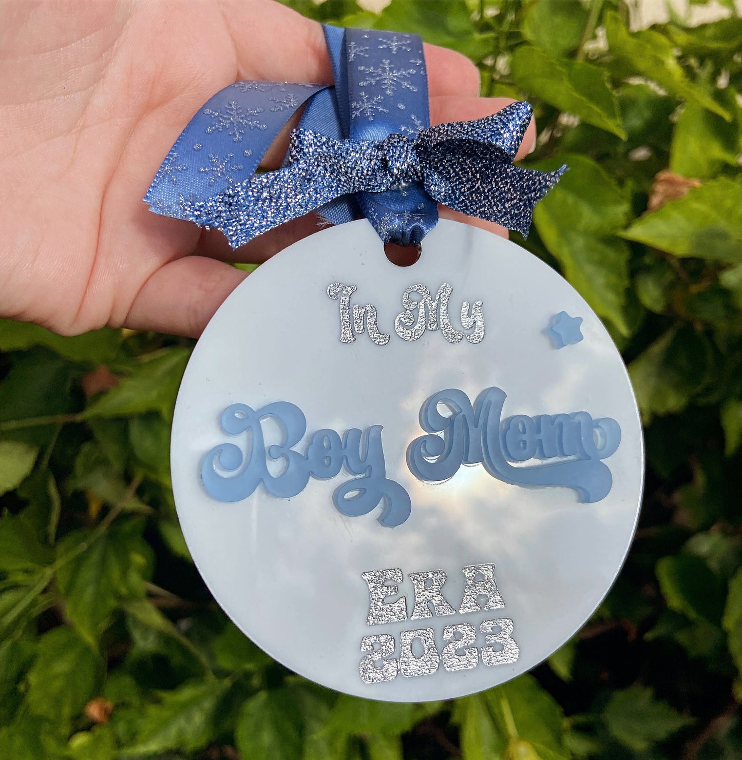 Boy mom ornaments, boy mom Era ornament, Taylor swift ornament, mom ornament, acrylic ornament