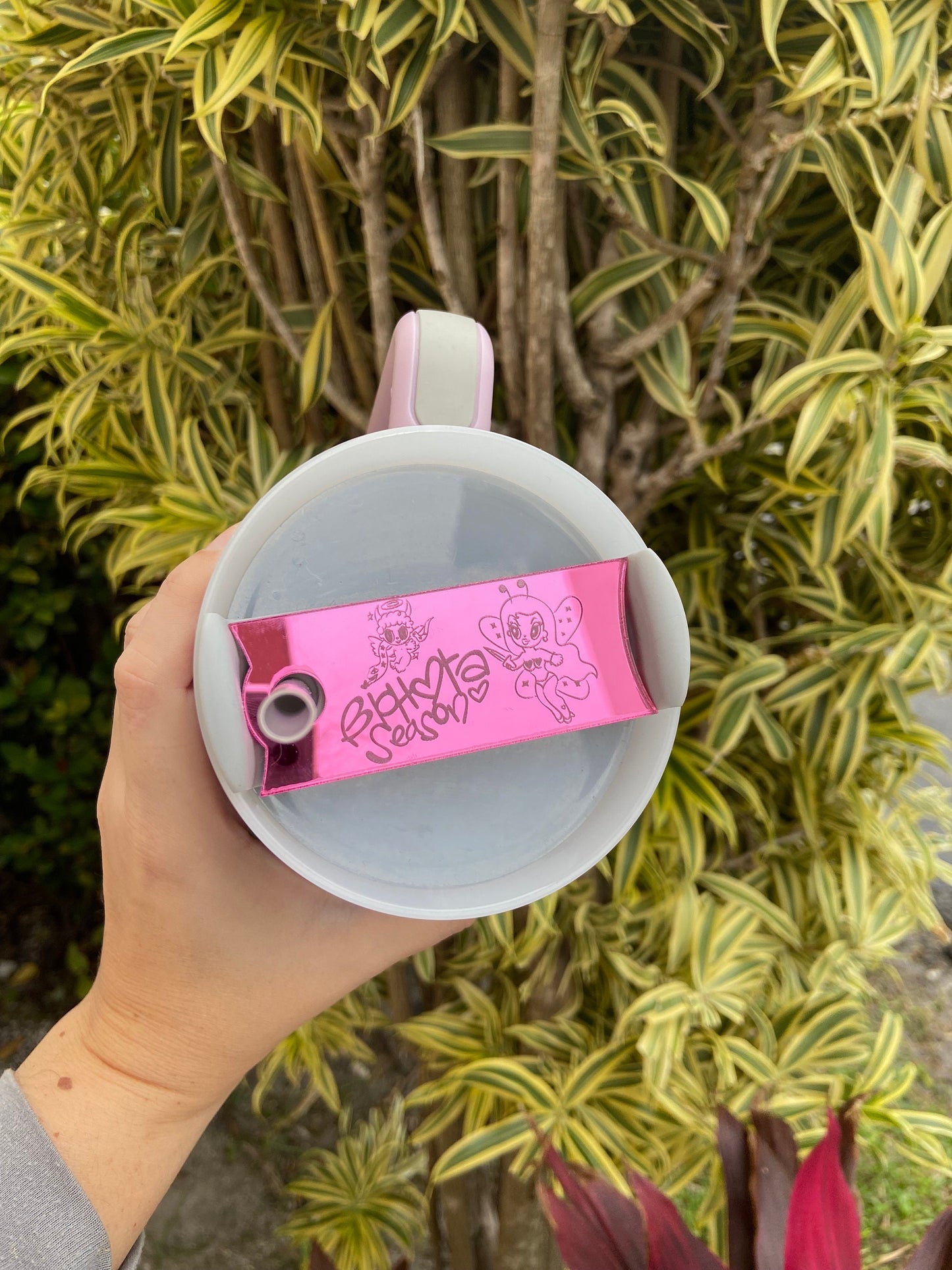 BICHOTA season Stanley name Plate, karol G Stanley tag, BICHOTA tumbler tag, Stanley Name Tag, Acrylic name Plate, rose gold tumbler tag