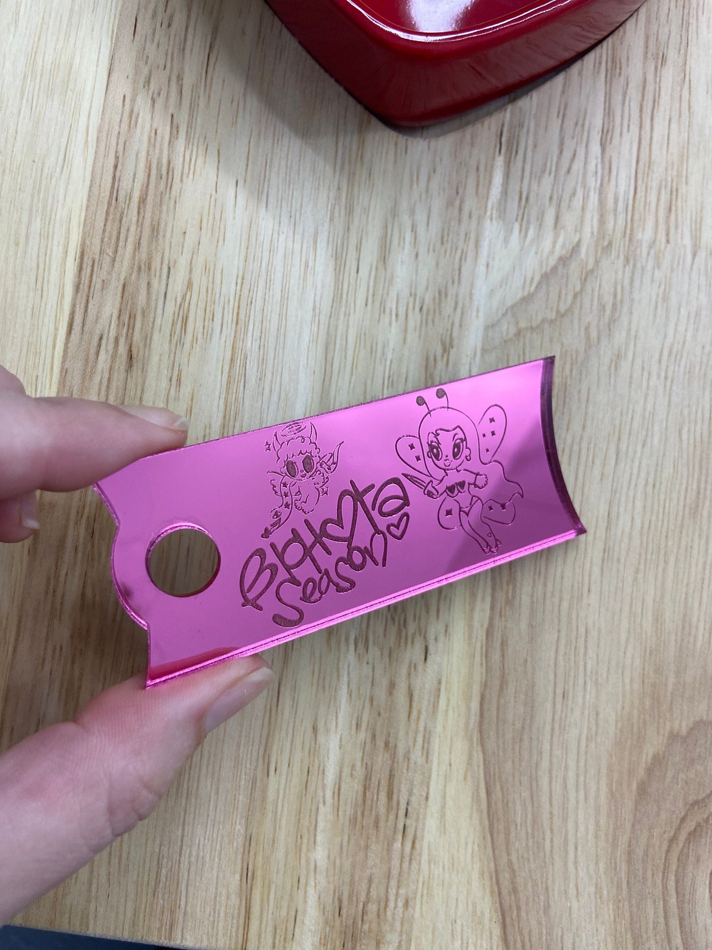 BICHOTA season Stanley name Plate, karol G Stanley tag, BICHOTA tumbler tag, Stanley Name Tag, Acrylic name Plate, rose gold tumbler tag