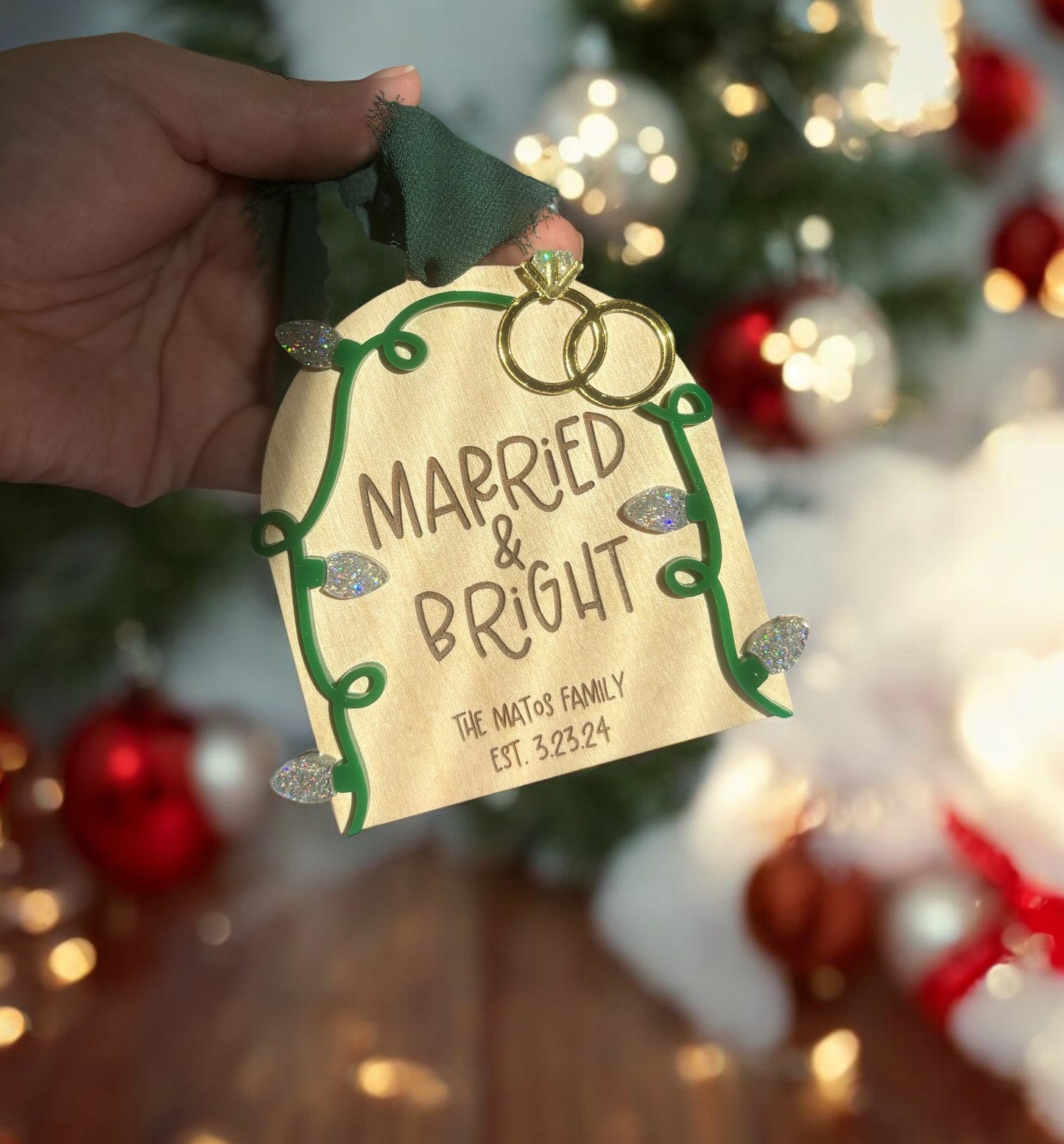 Married Christmas Ornaments