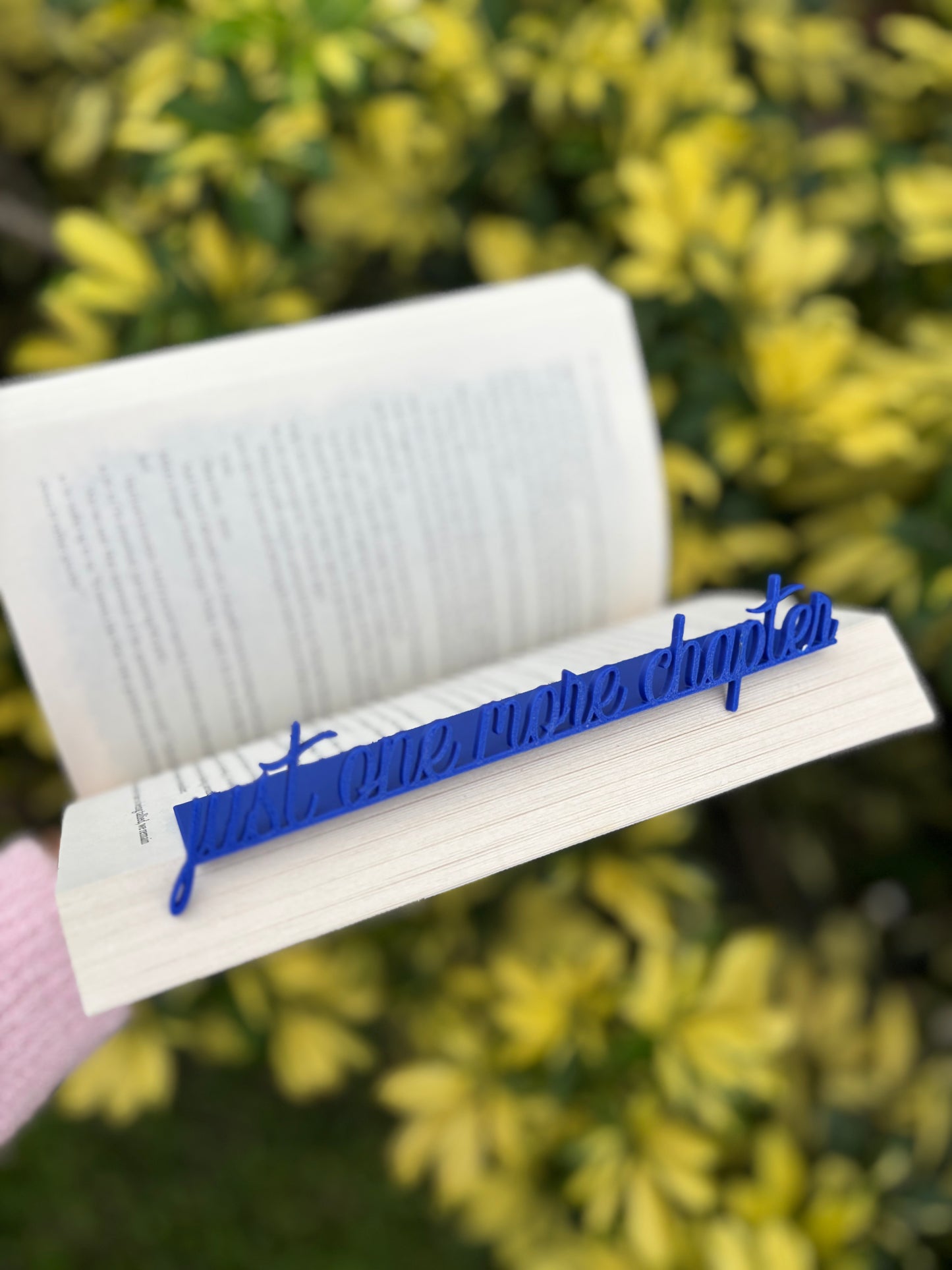 Just One More Chapter 3D bookmark