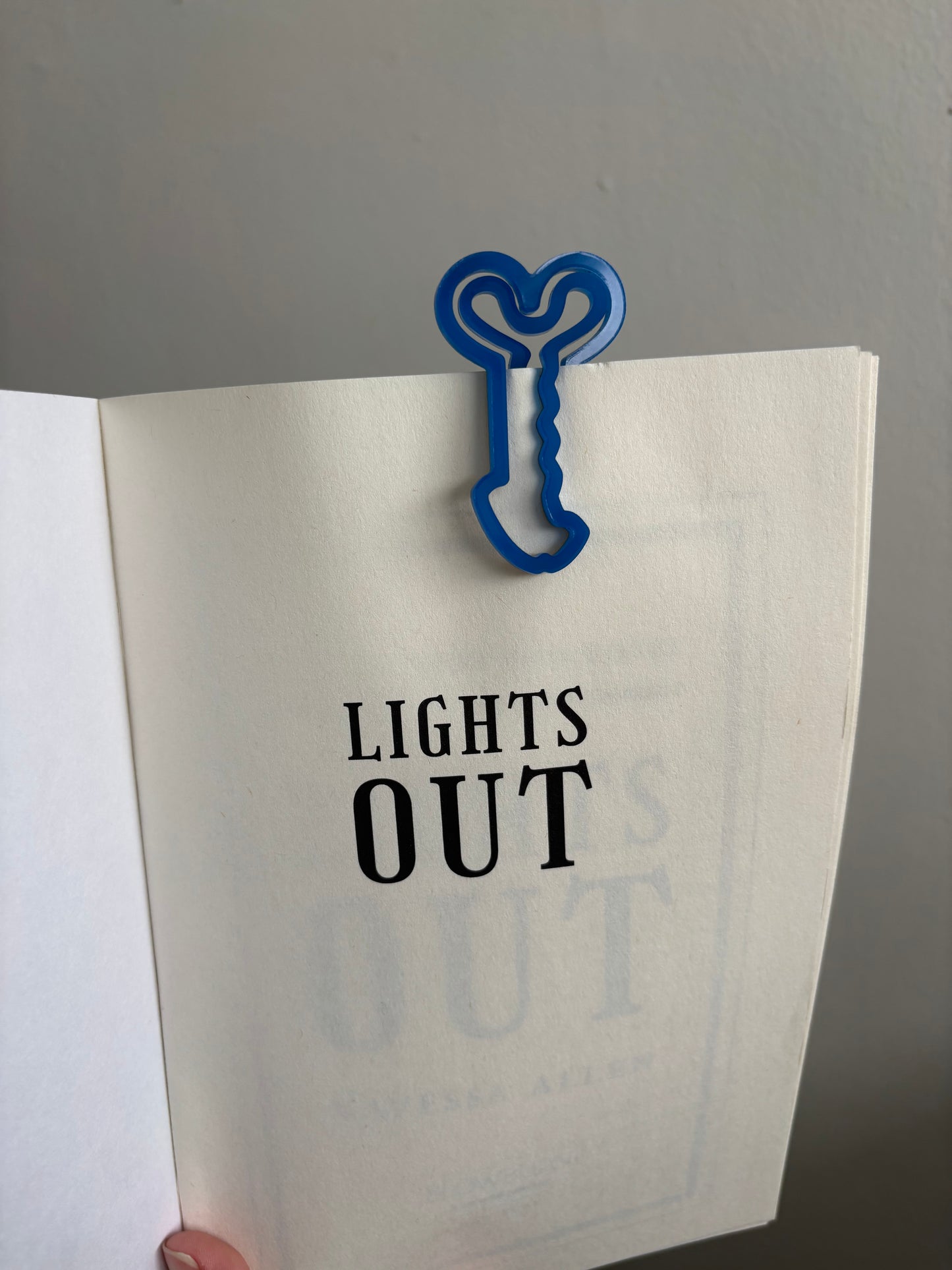 Smut penis shape acrylic bookmark