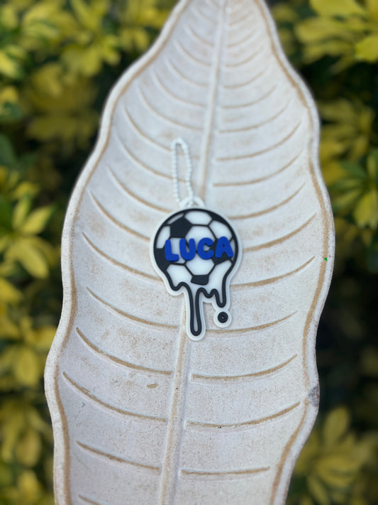 3D soccer keychain
