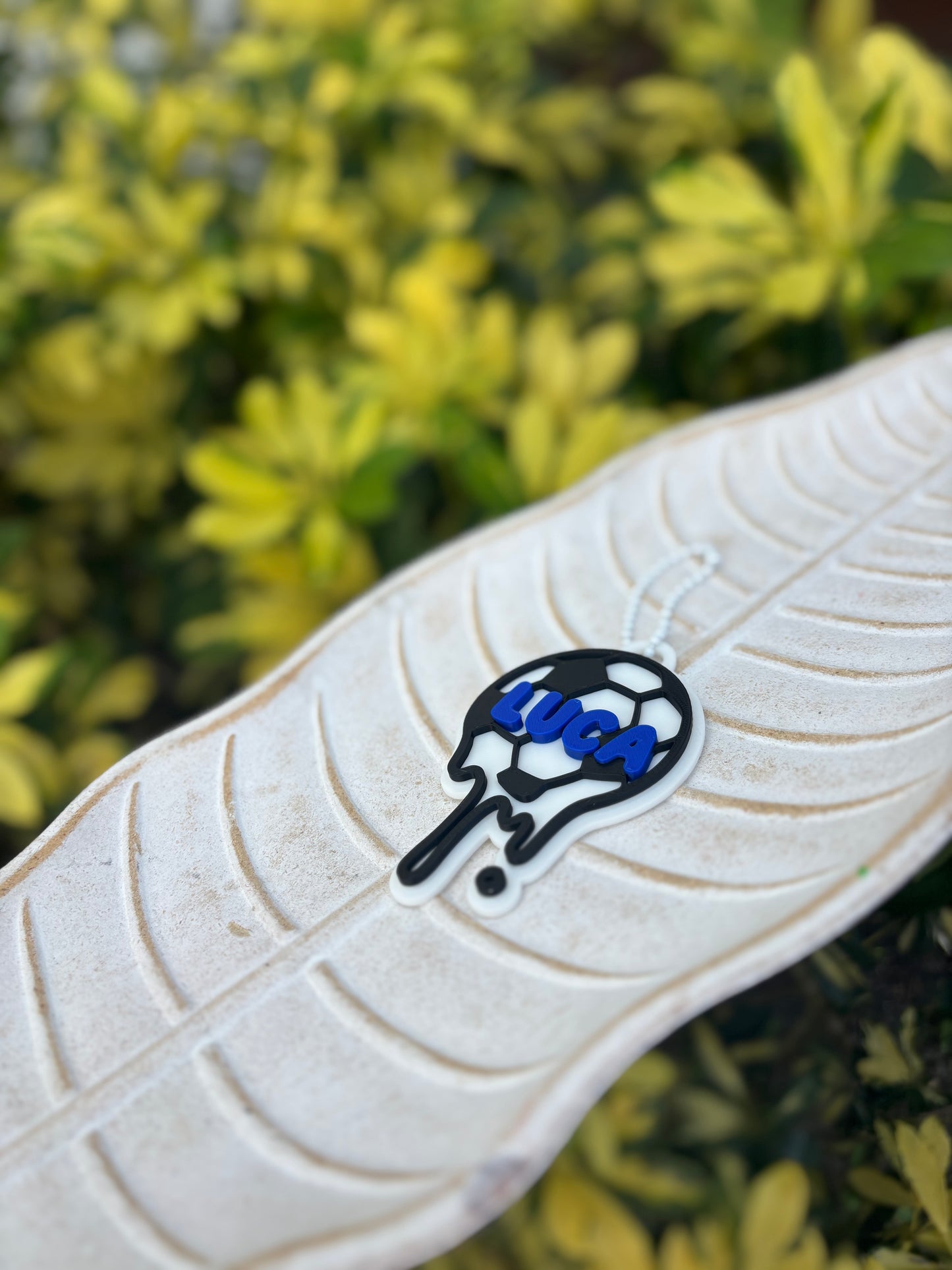 3D soccer keychain