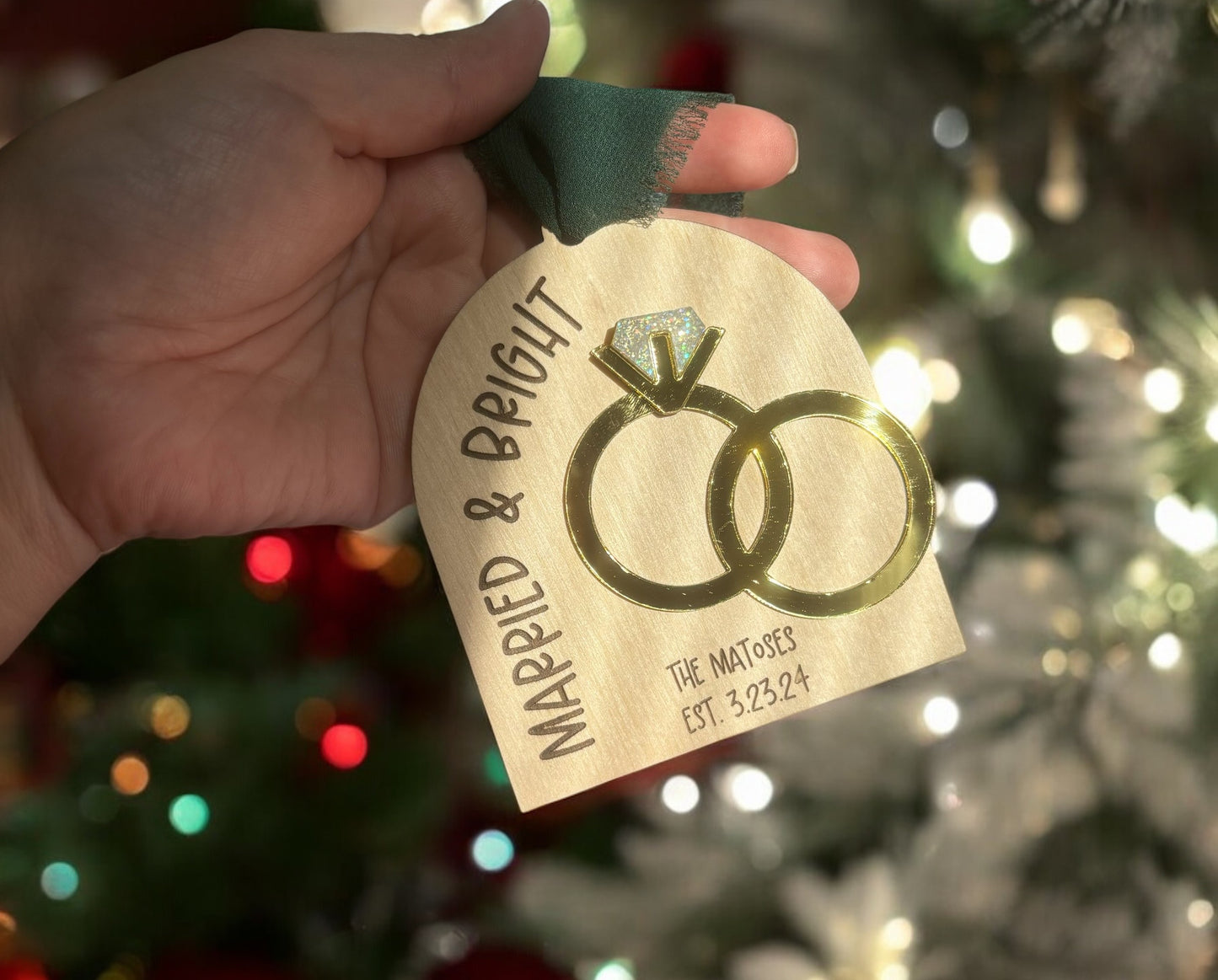 Married Christmas Ornaments