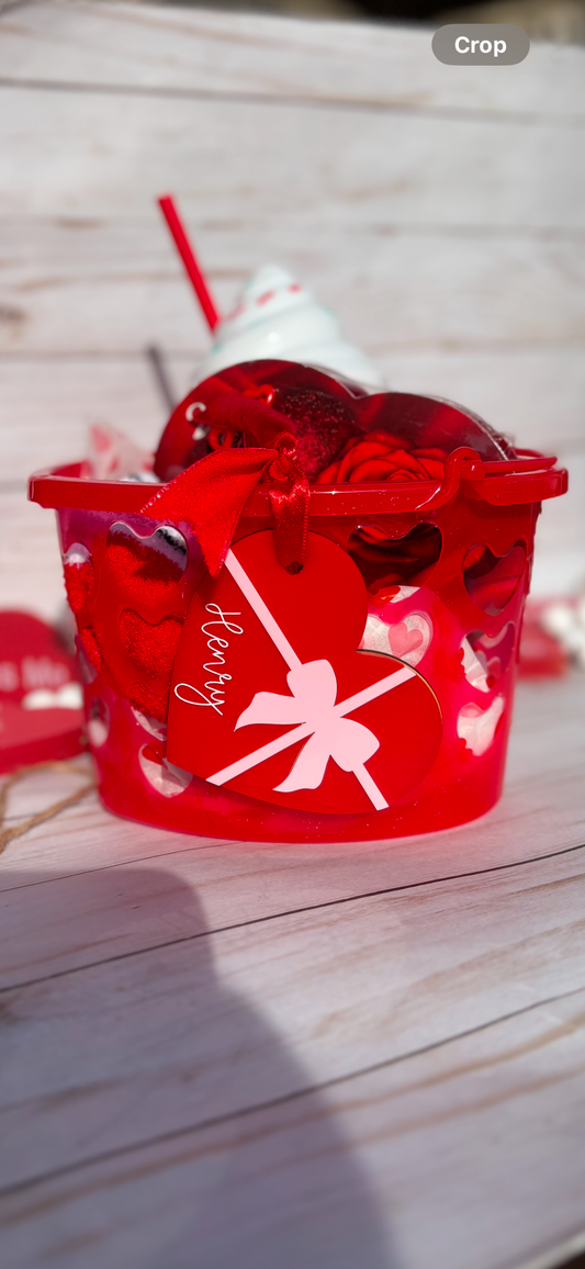 Chocolate box valentines tag