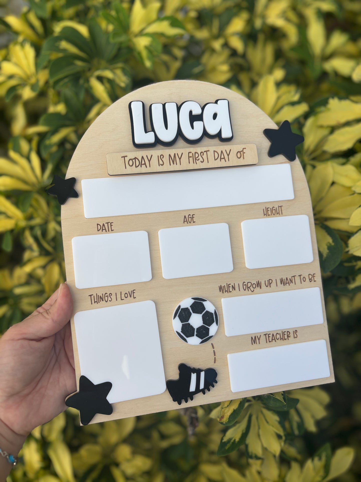 Soccer Back to School Photo Prop