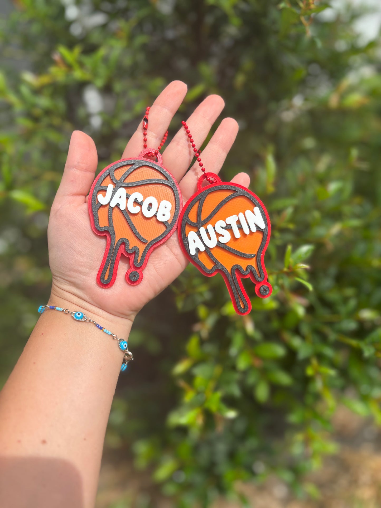 3D basketball keychain