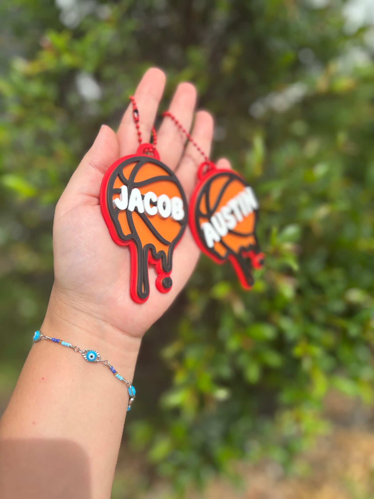 3D basketball keychain