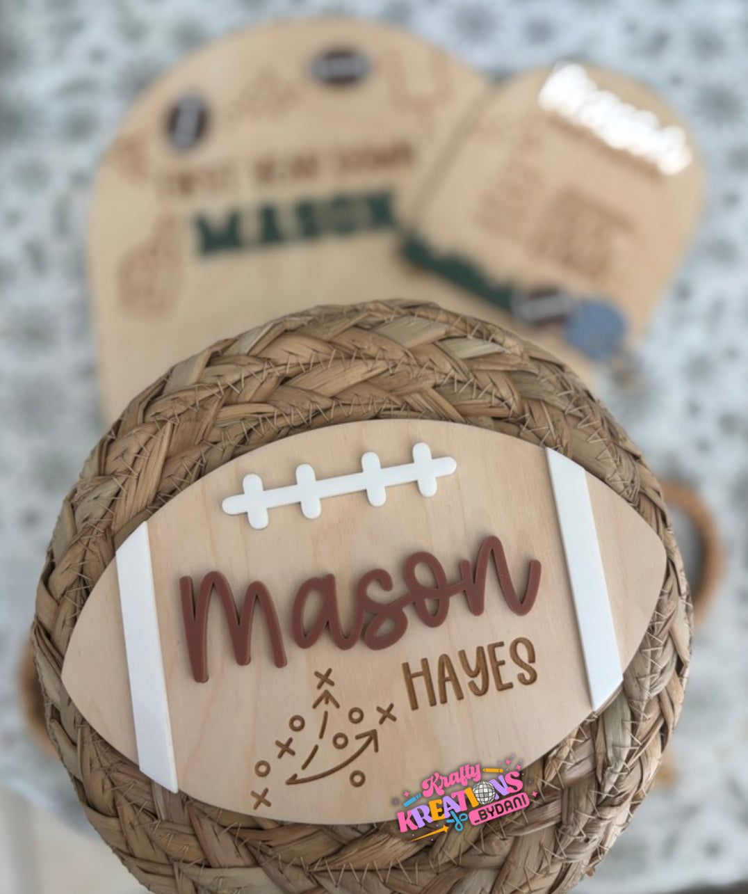 Baby football name announcement