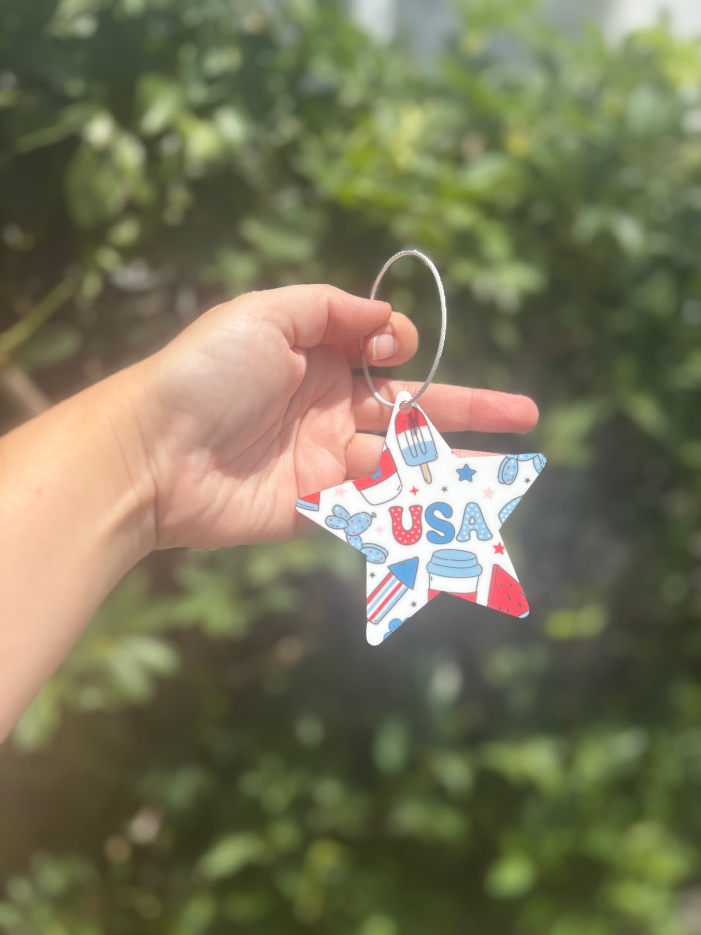 Fourth of July star tags