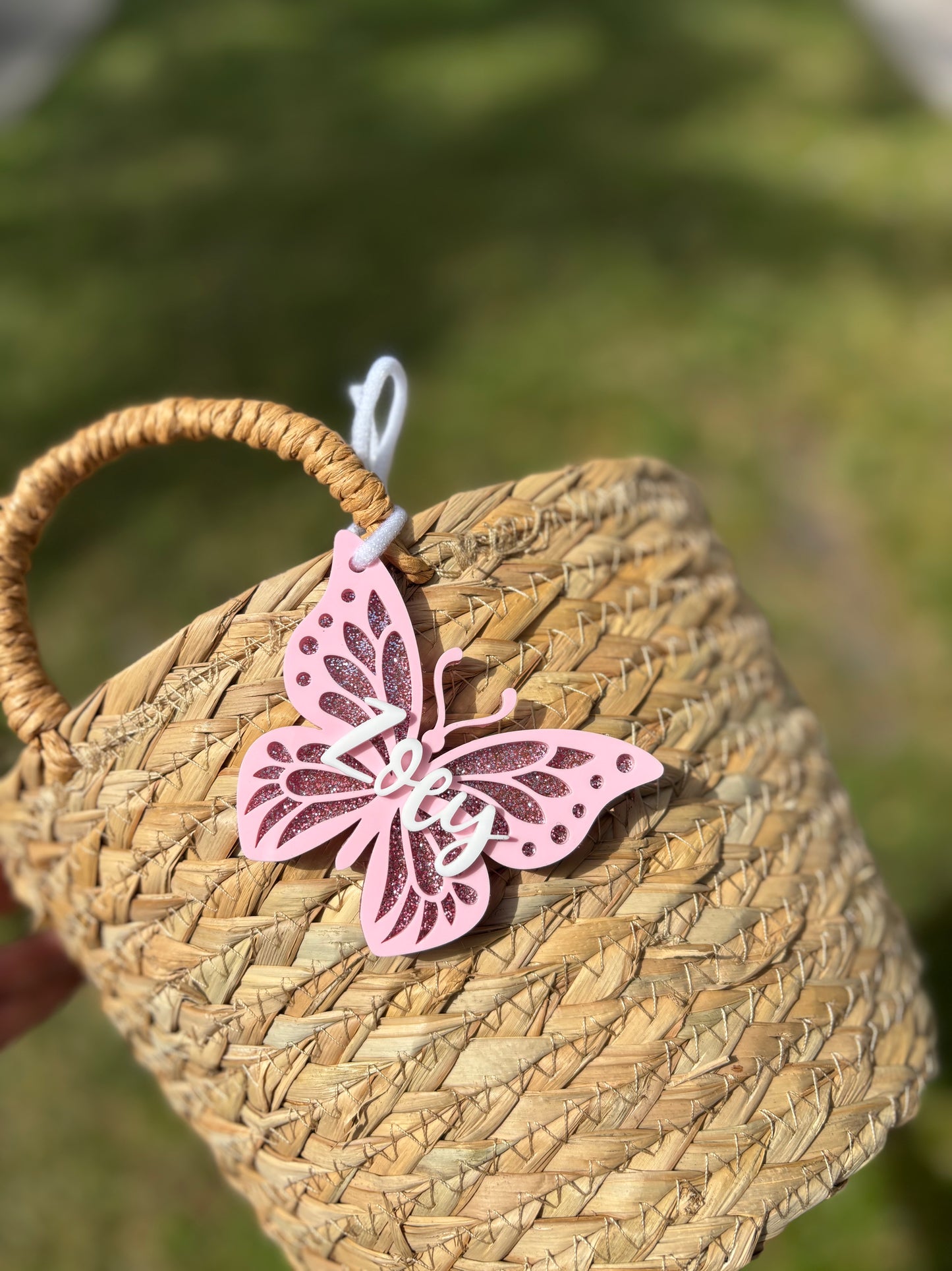 Butterfly Easter tag