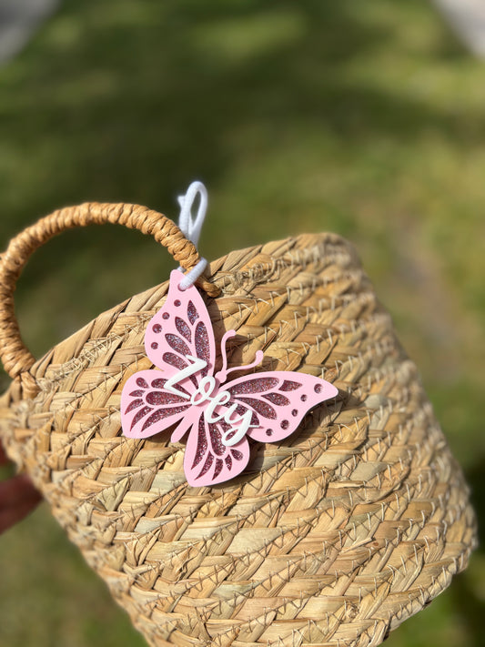 Butterfly Easter tag