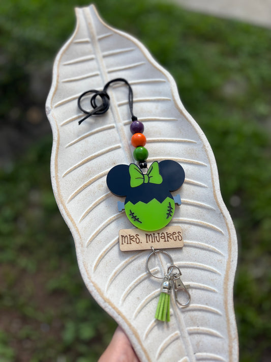 Frankenstein mouse lanyard