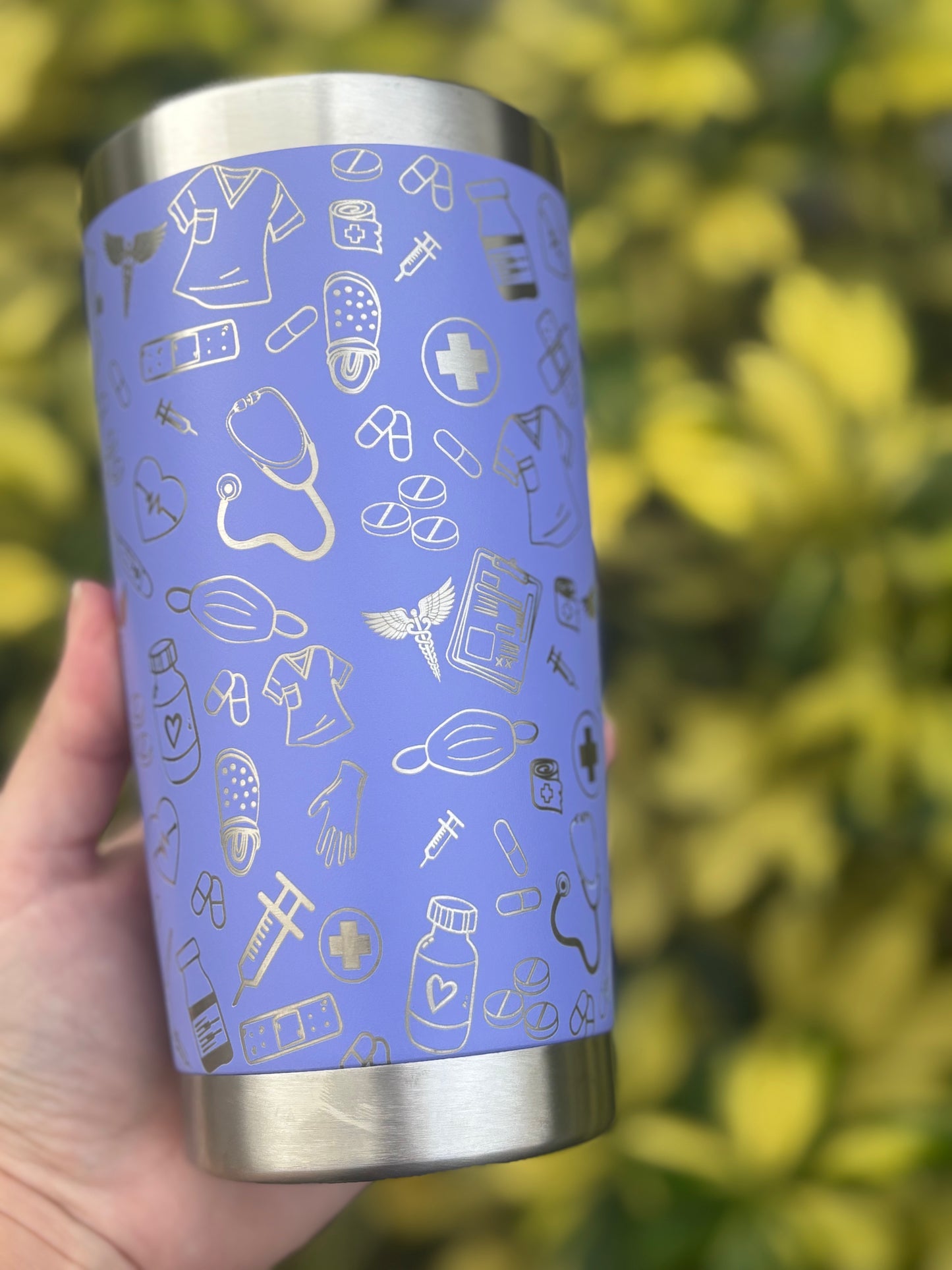 Personalized nurse tumbler