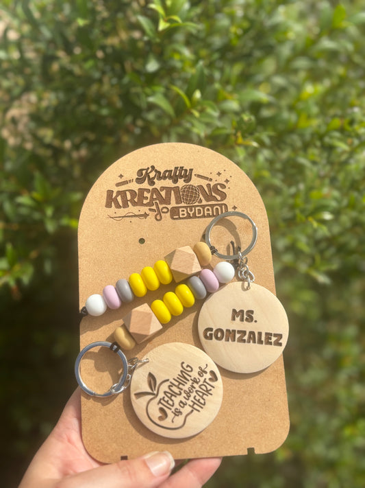 Pencil keychain