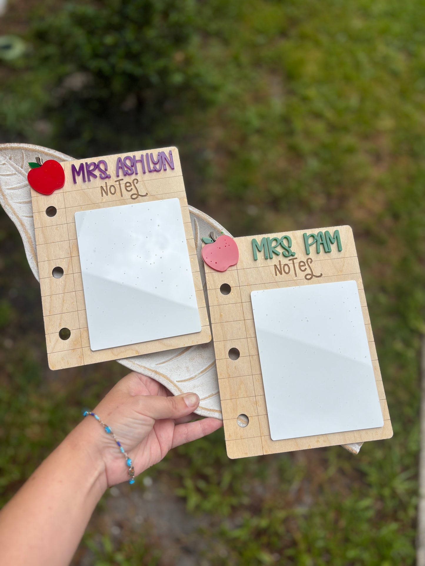 Teacher dry erase notepad