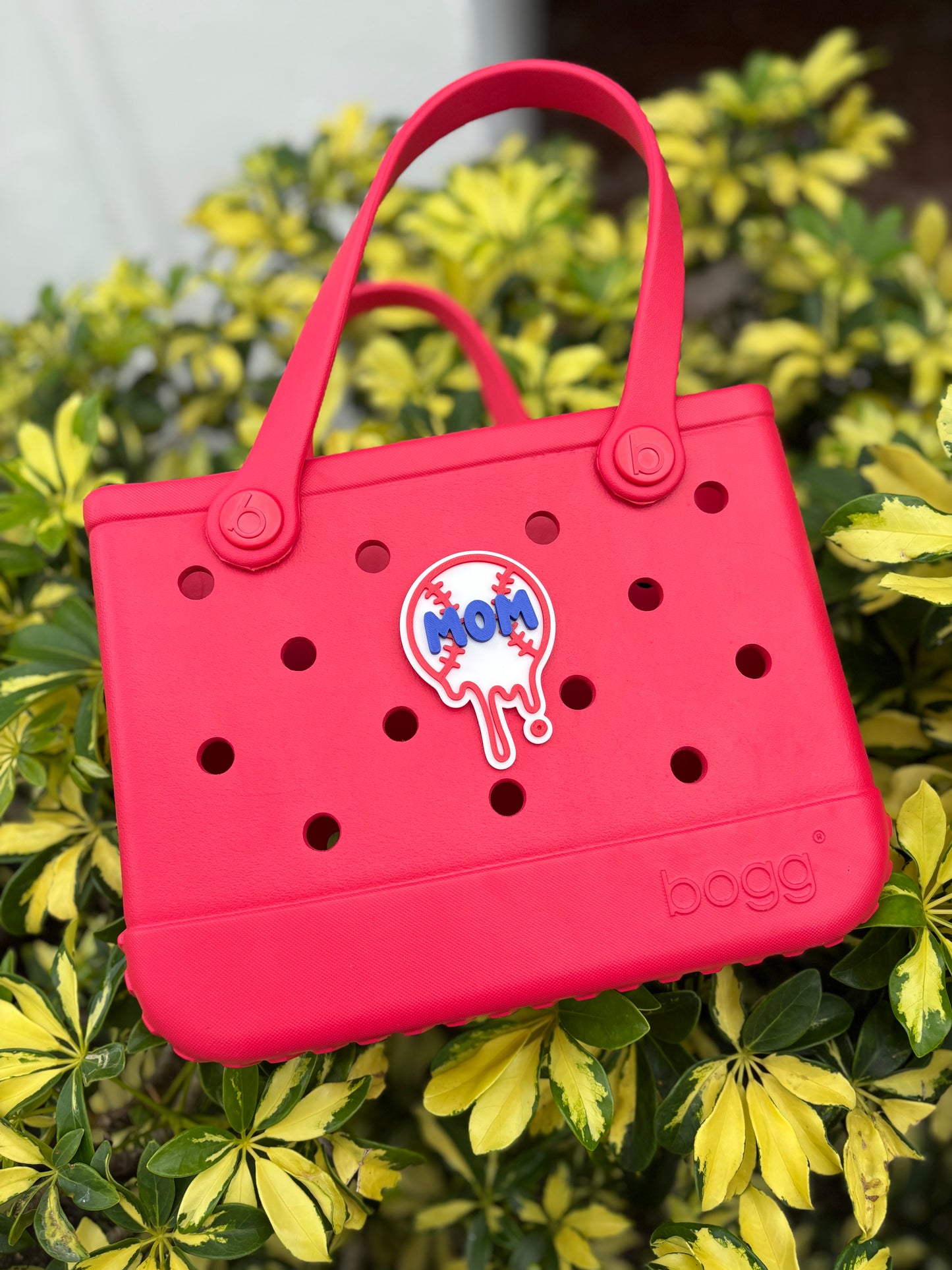 Baseball mom bogg bag charm 3D