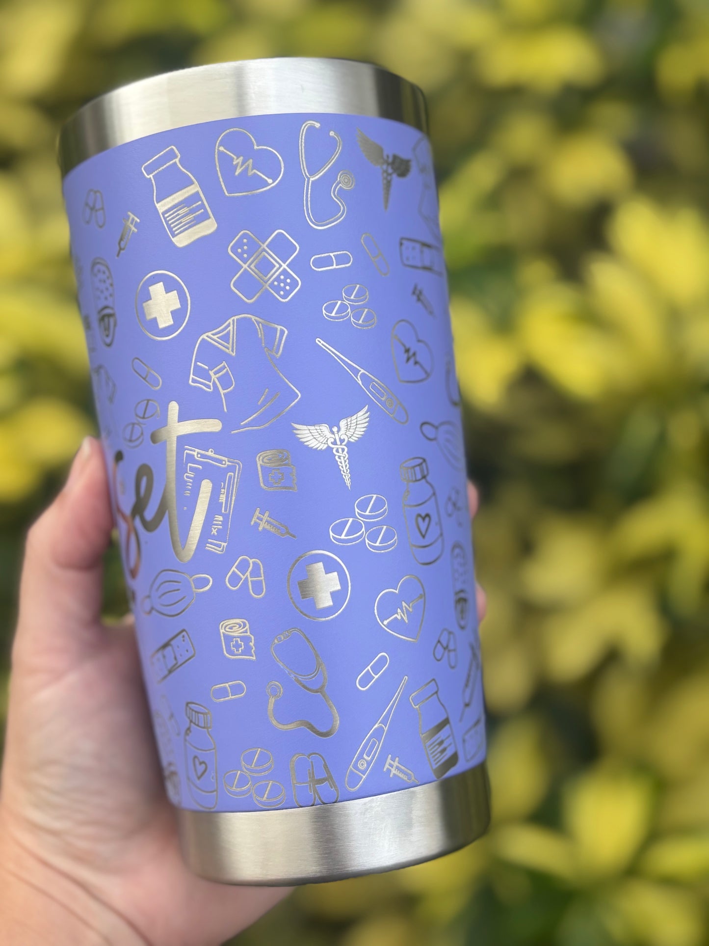 Personalized nurse tumbler