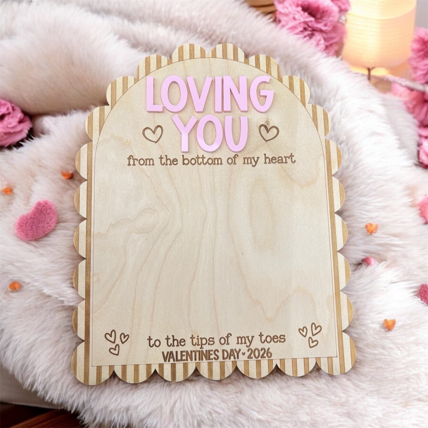 My first valentine baby foot print keepsake