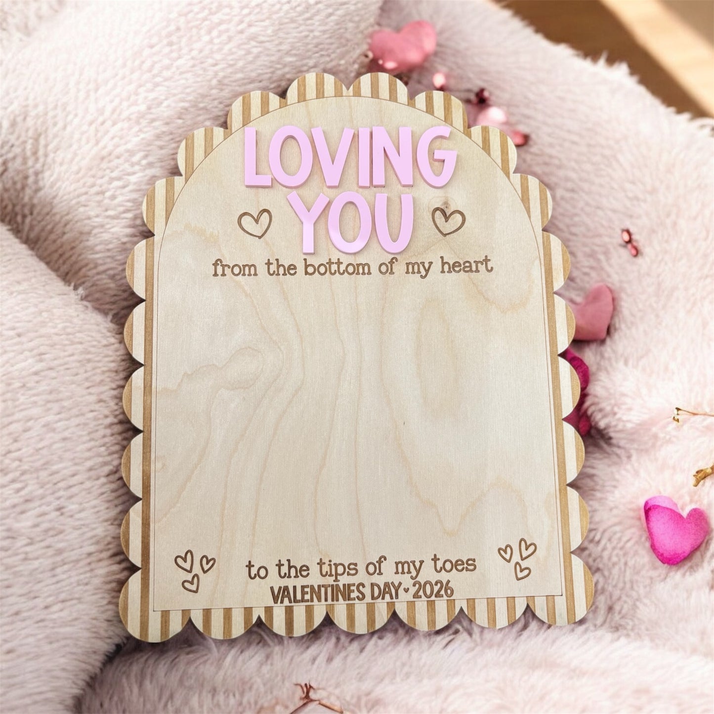 My first valentine baby foot print keepsake