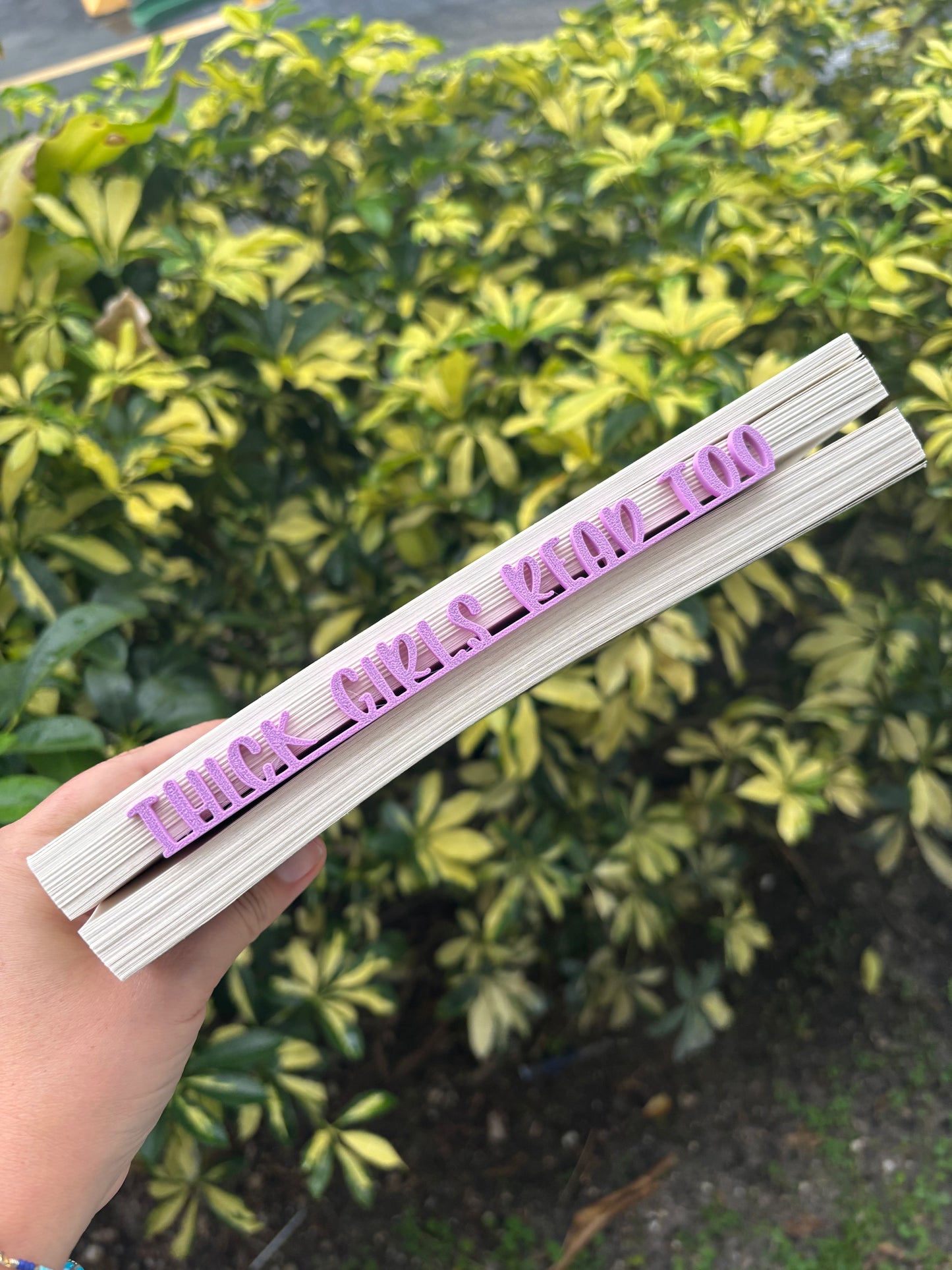 Thick girls read too 3D bookmark