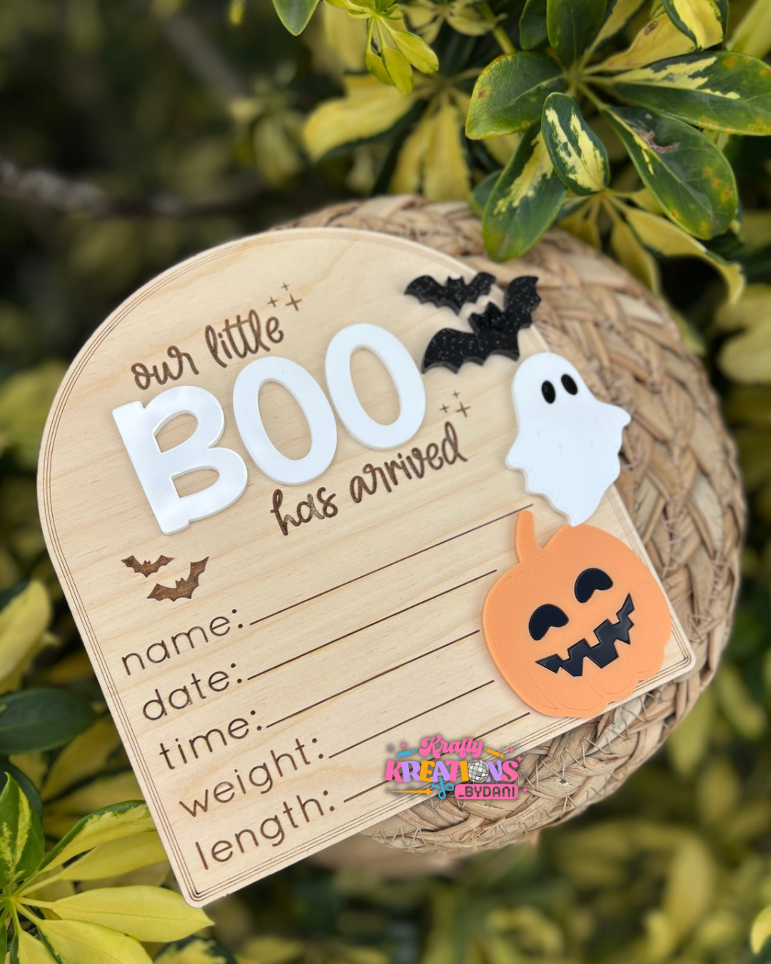 Our little Boo baby sign