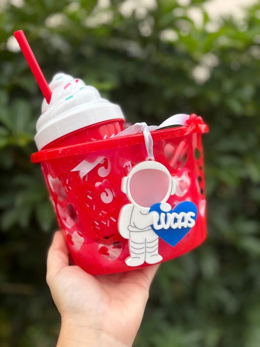 Astronaut Valentine Tag