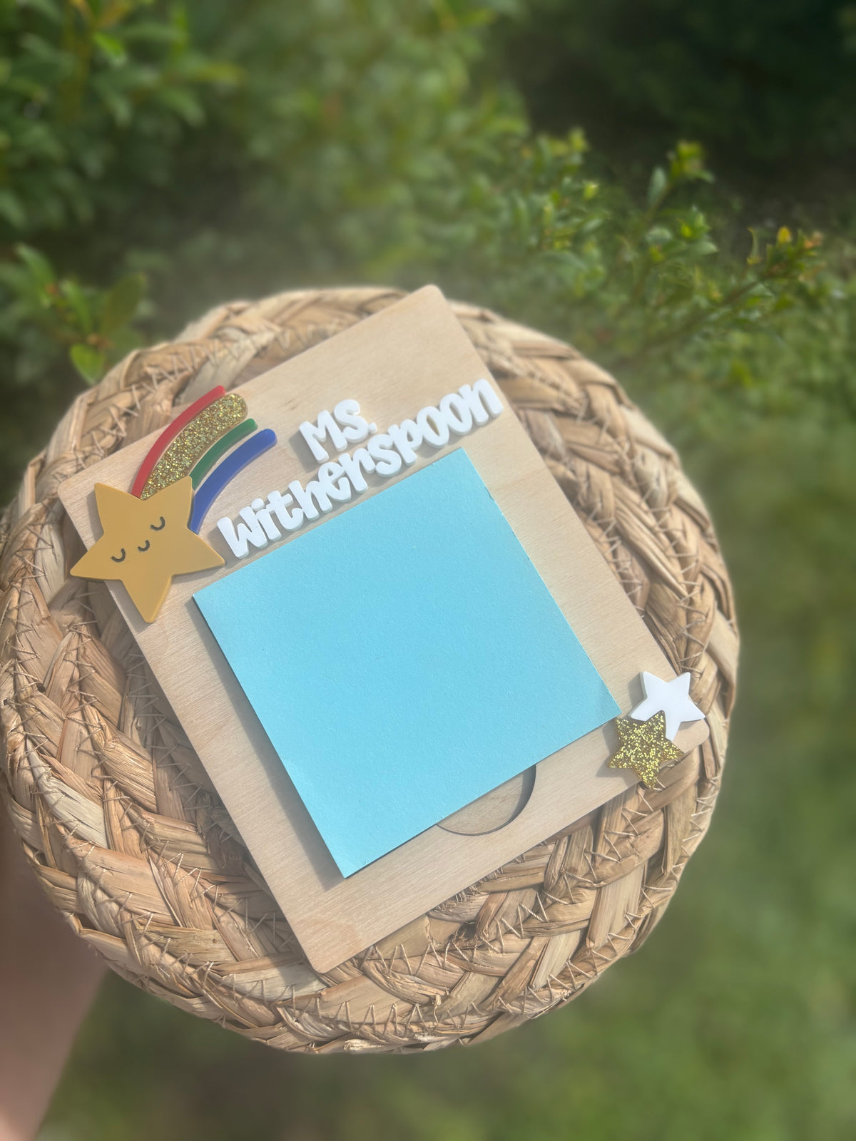 Star Rainbow sticky note holder