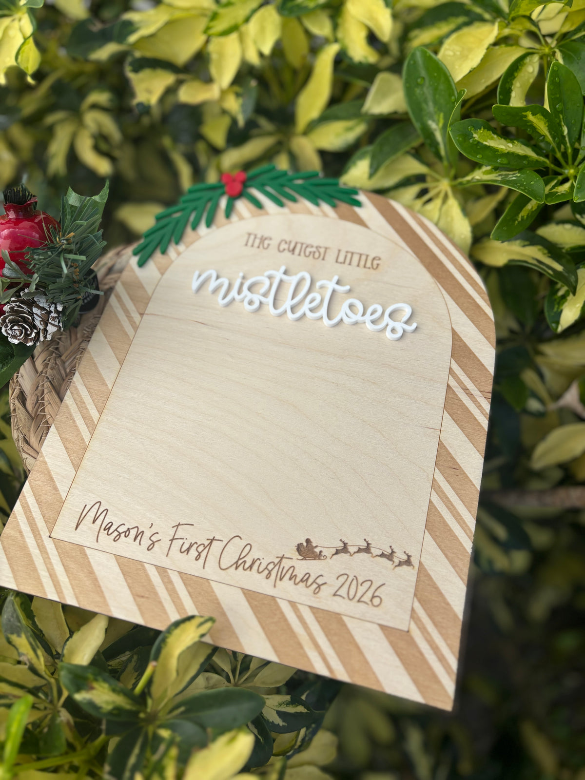 Mistletoes keepsake - My first Christmas