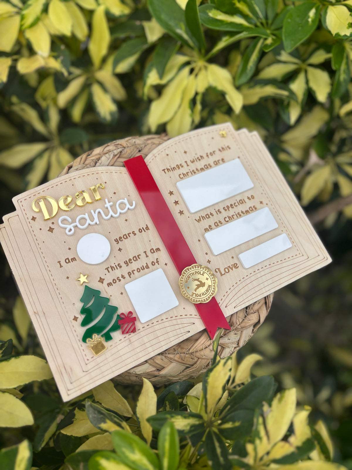 Dear Santa Letter - Dry erase