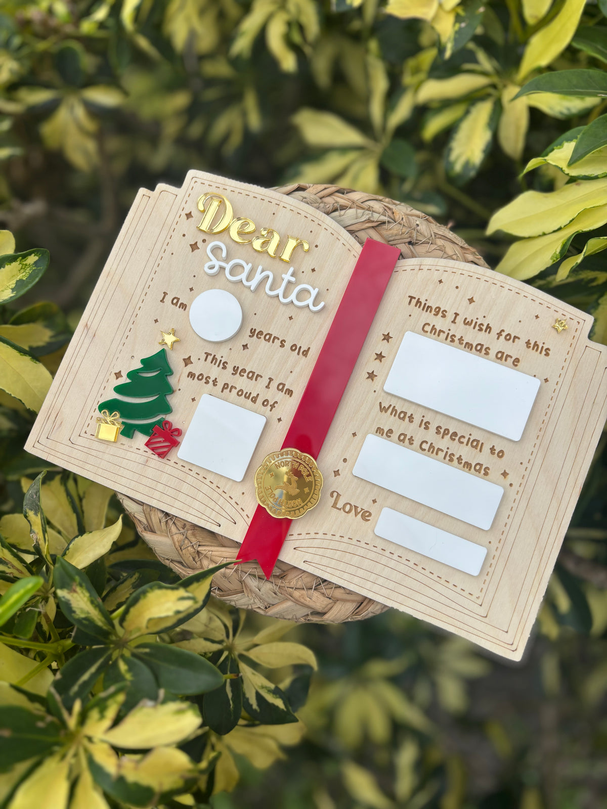 Dear Santa Letter - Dry erase