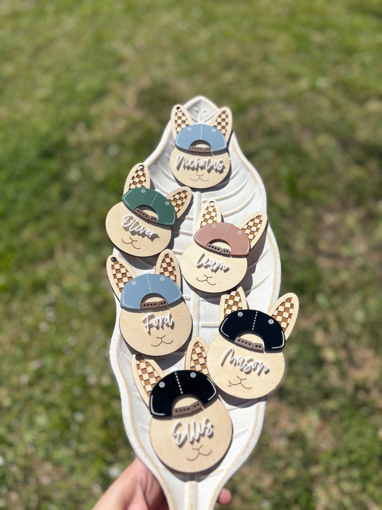 Easter Bunny tag with cap